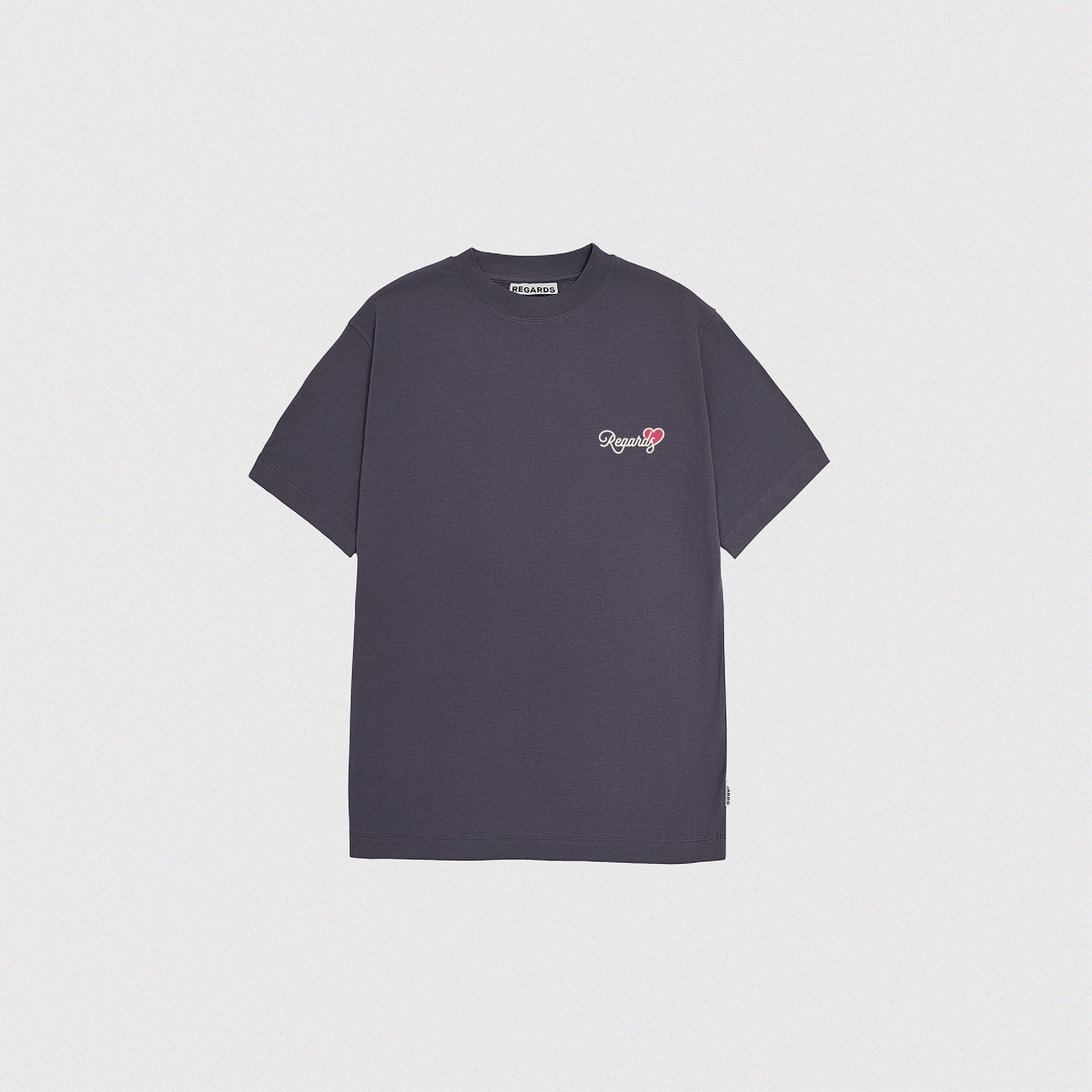 HEART ICON TEE I - PURPLE ASH