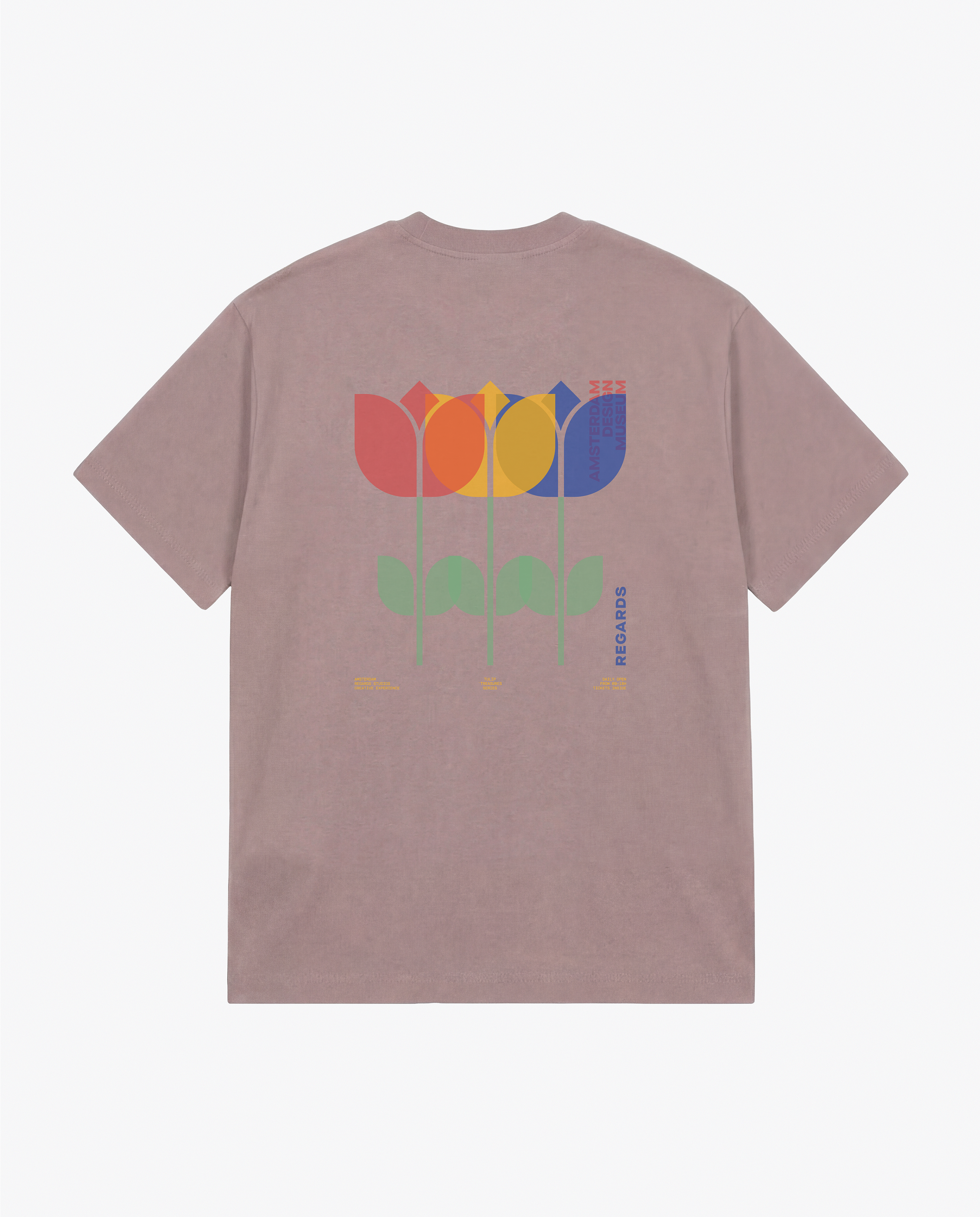MUSEUM TULIP TEE - ROSE GREY
