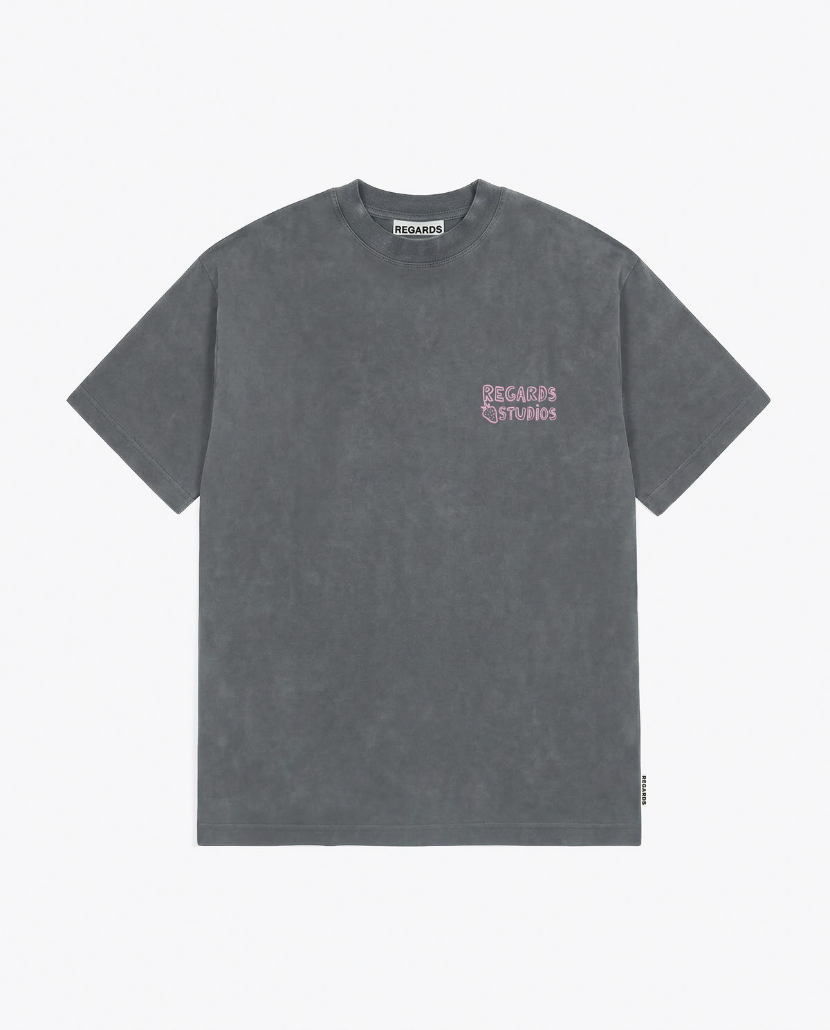 GROCES TEE - GREY WASHED