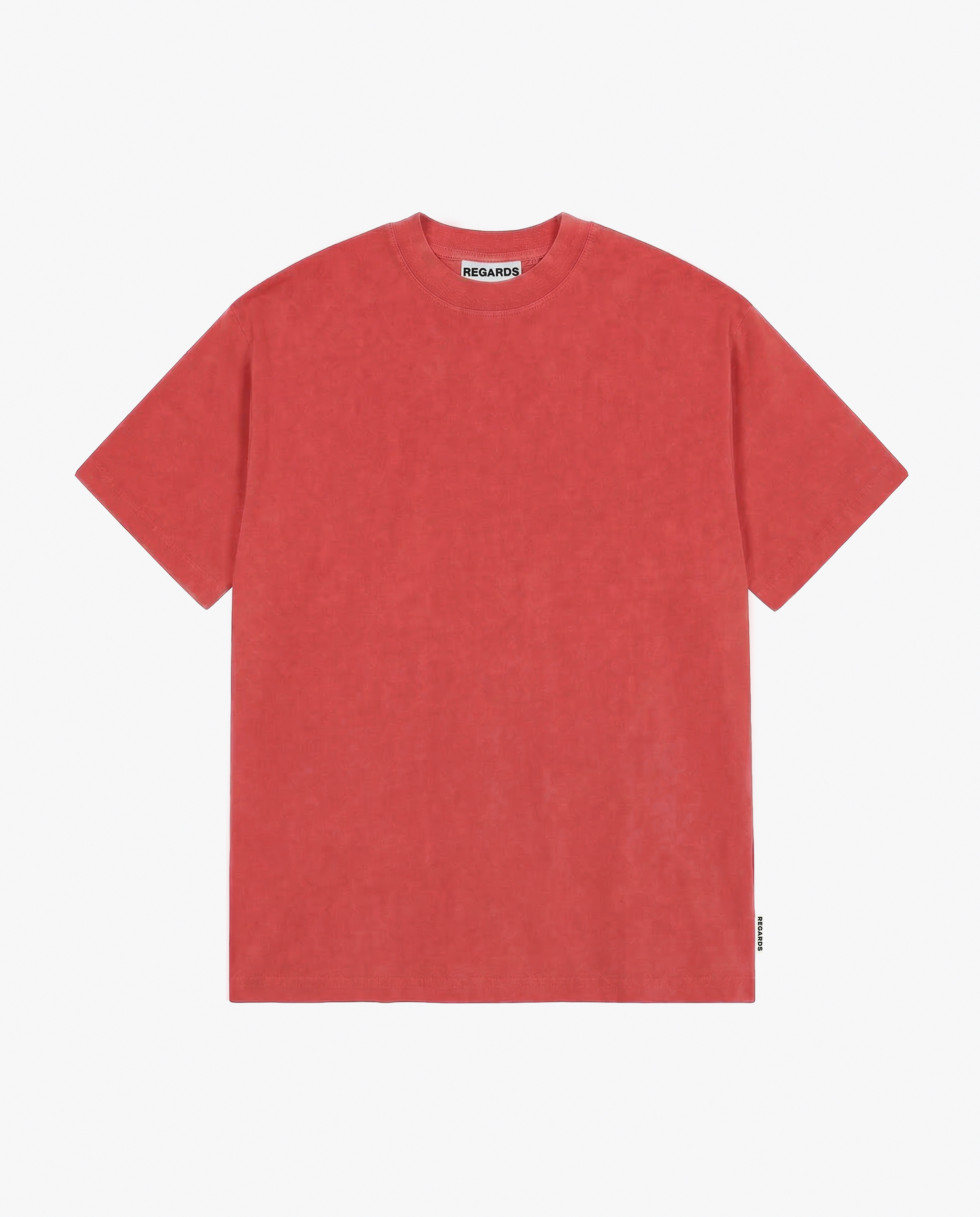 RELAXED TEE BLANK - RED WASHED