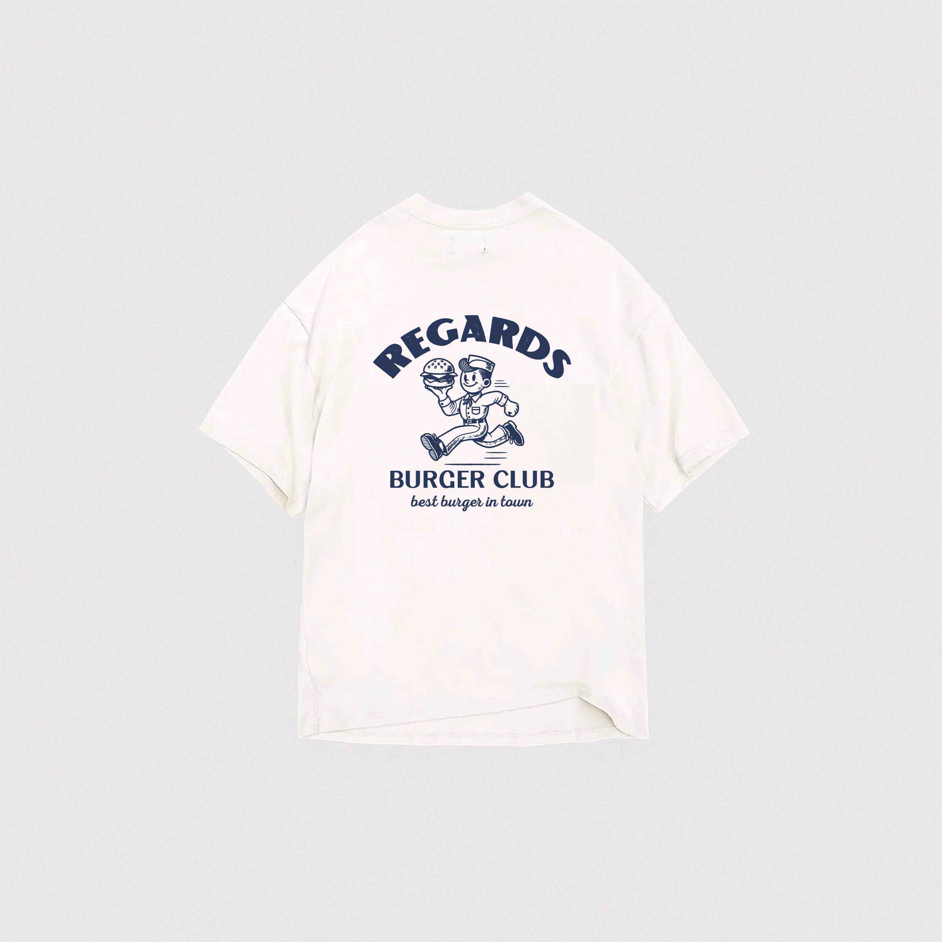 BURGER CLUB TEE - SNOW