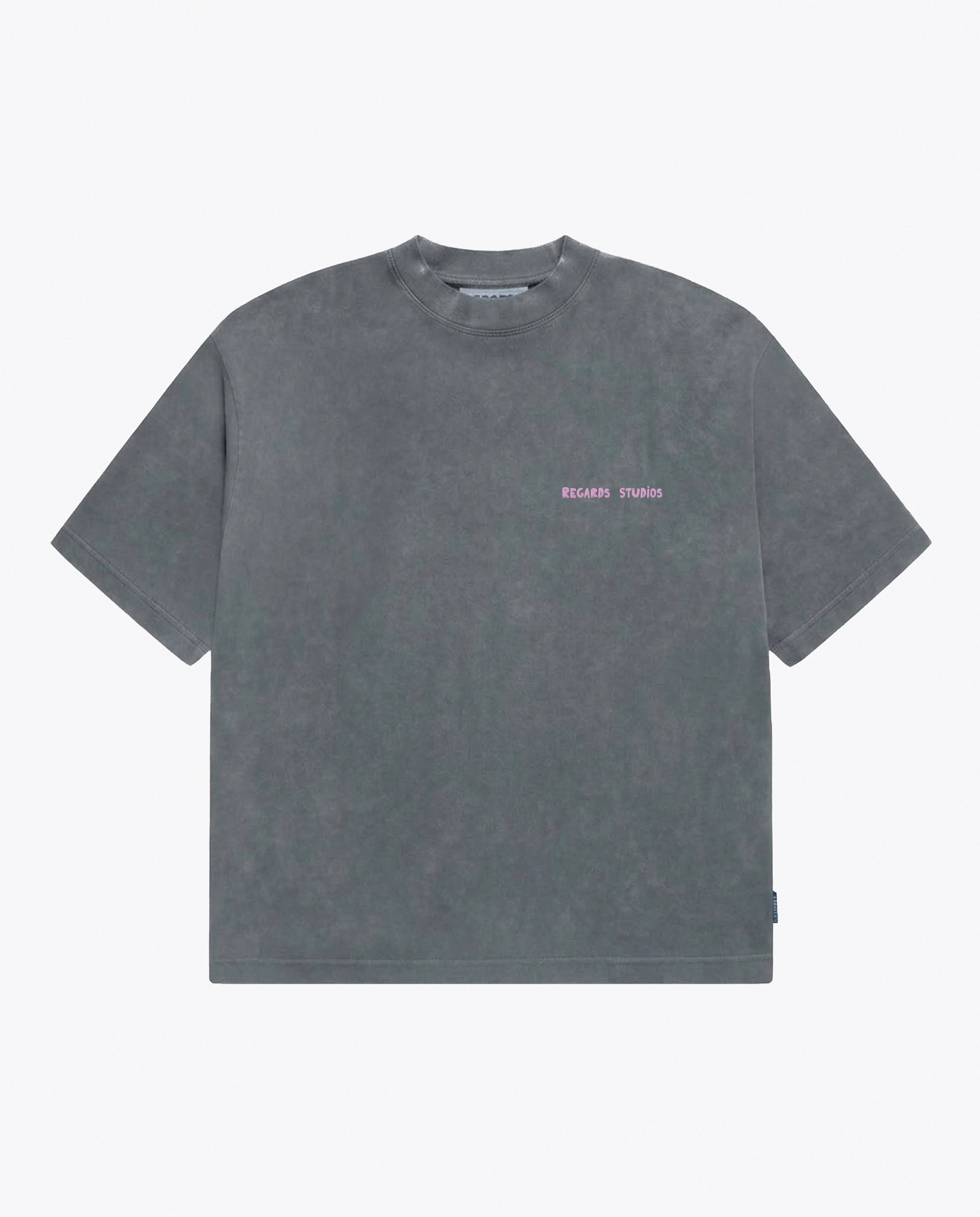 PUFFY ICON TEE - GREY WASHED