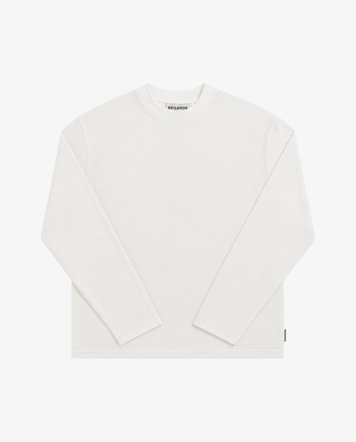 WAFFLE OVERSIZE LONGSLEEVE - SNOW
