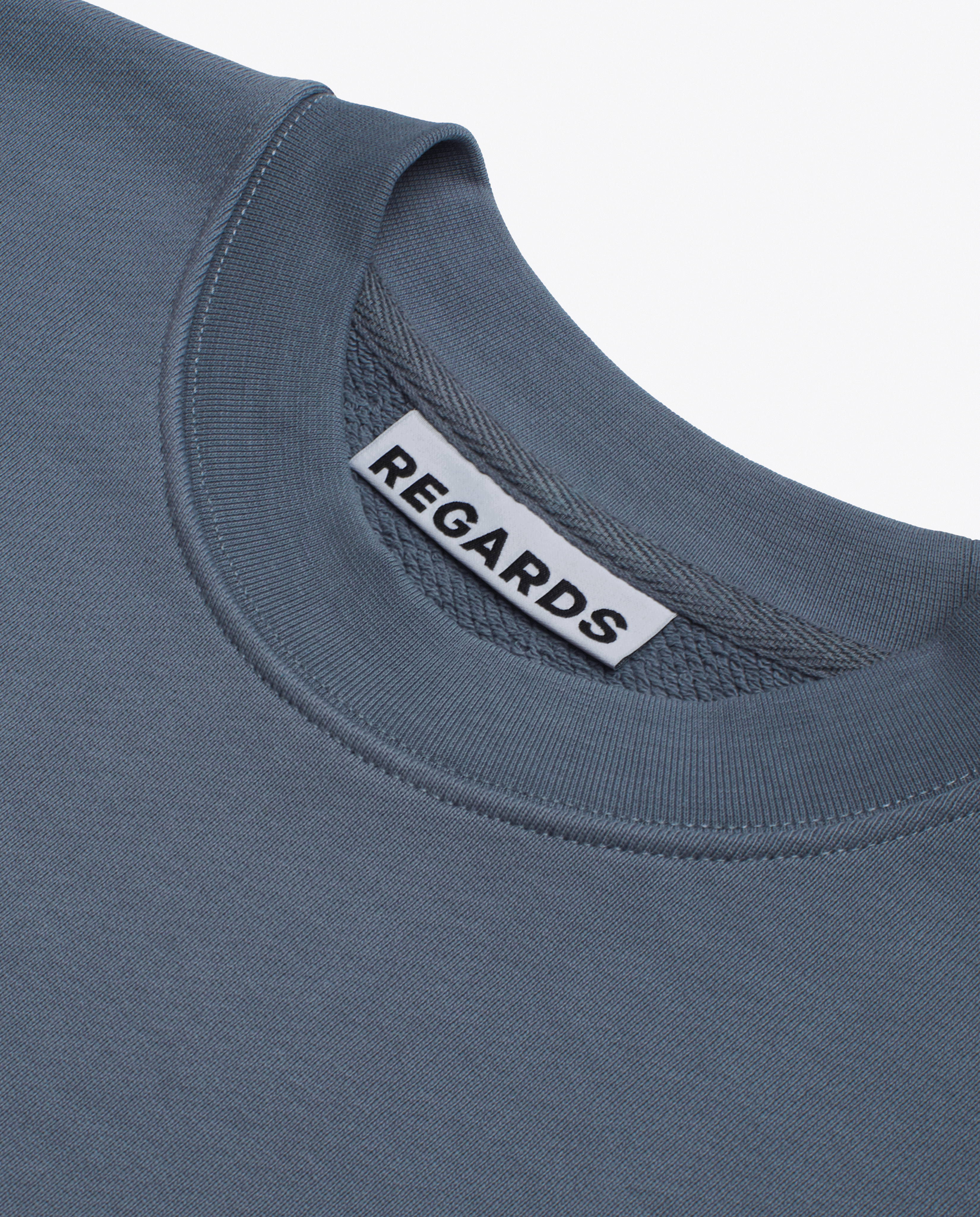 RELAXED LOOPBACK CREWNECK - SOFT STEEL