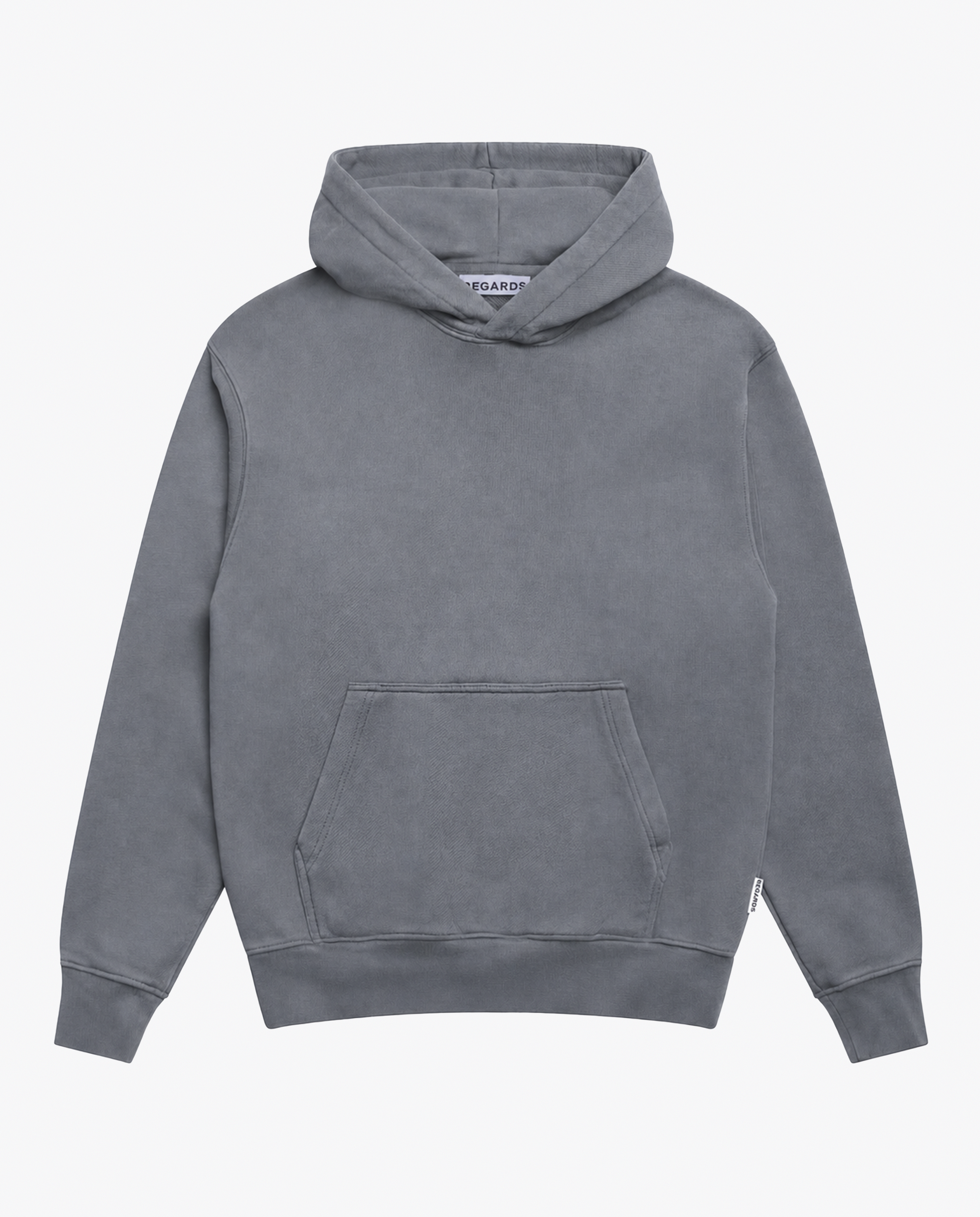 CHENILE CHERRY HOODIE - GREY WASHED