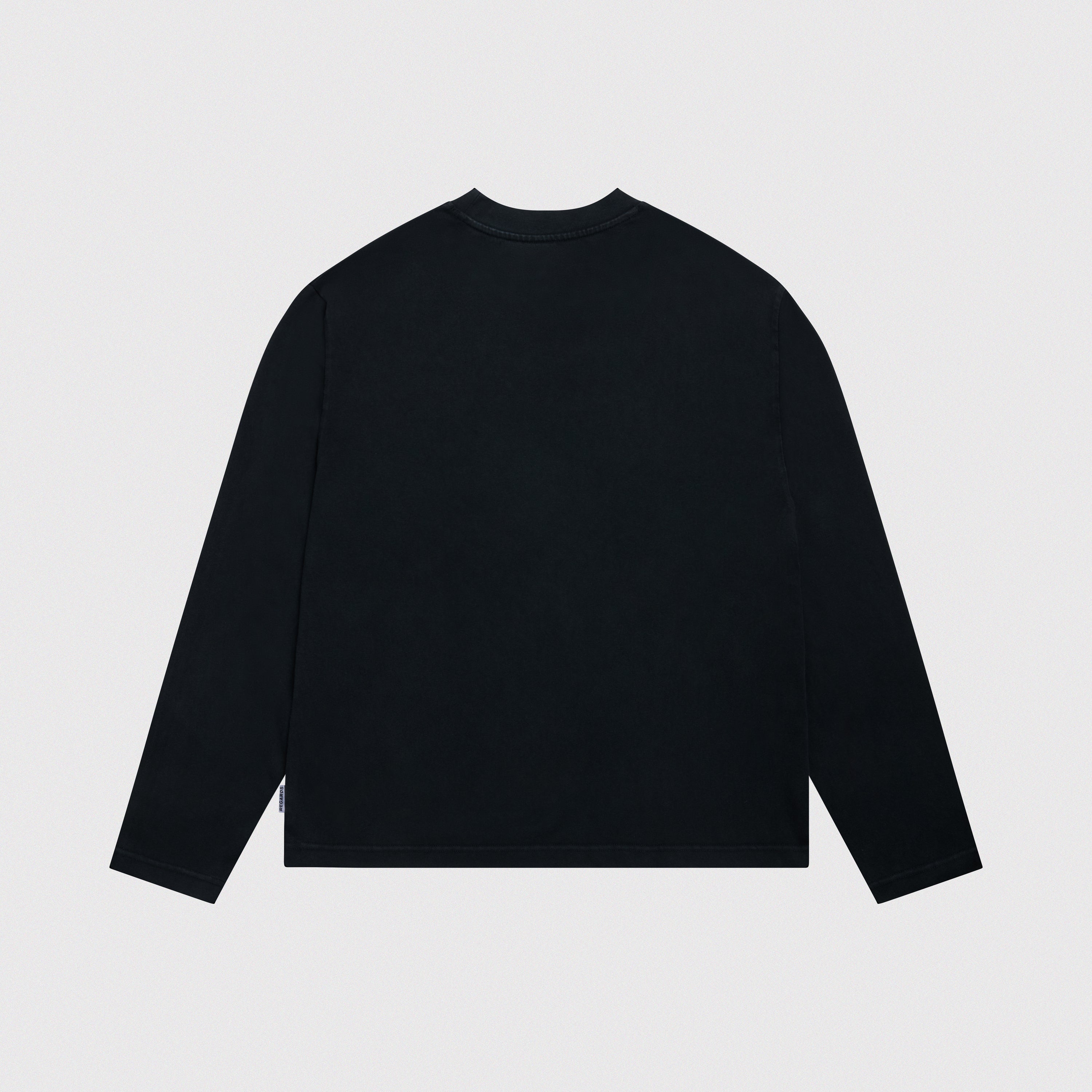 HEAVY OVERSIZE LONGSLEEVE - BLACK WASHED