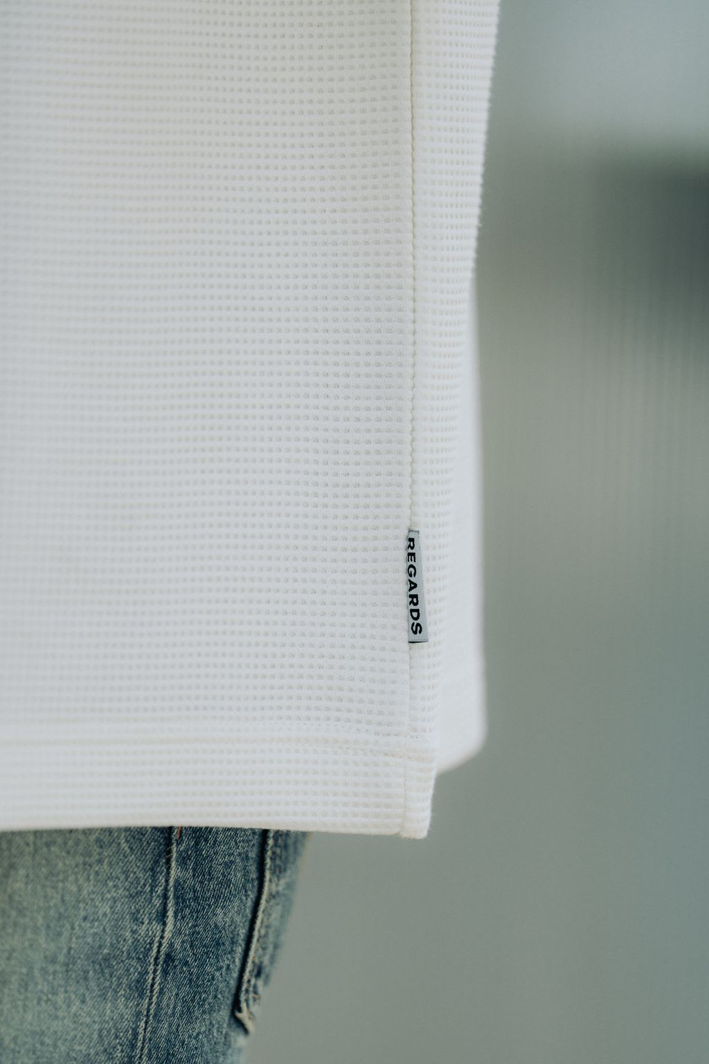 WAFFLE OVERSIZE LONGSLEEVE - SNOW