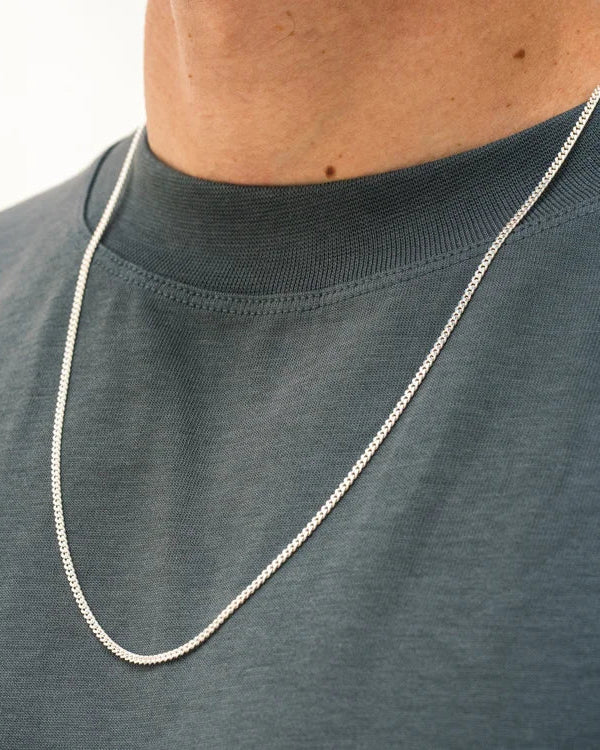 CURB CHAIN NECKLACE 2,2MM - SILVER