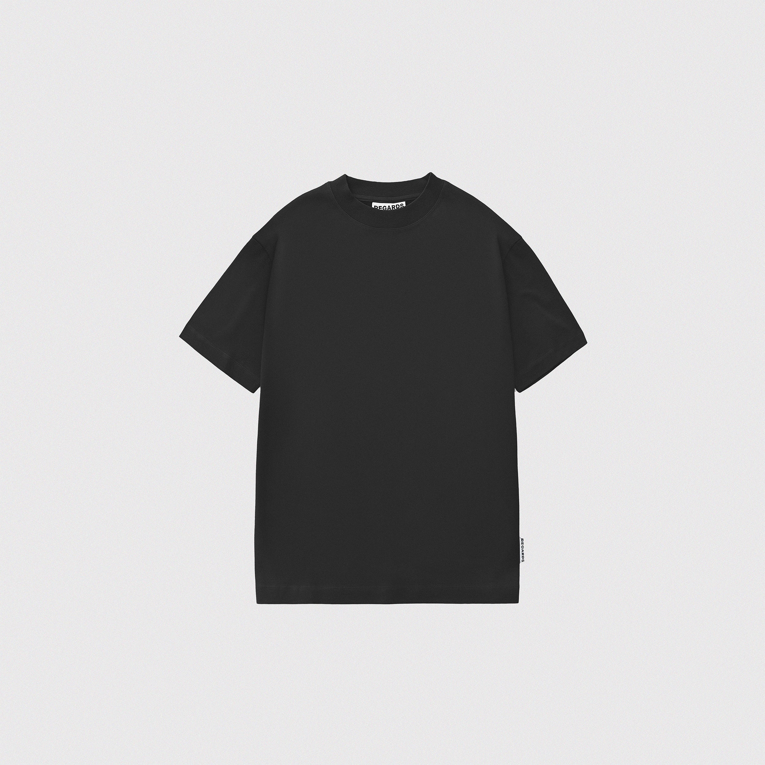 RELAXED TEE BLANK - BLACK WASHED