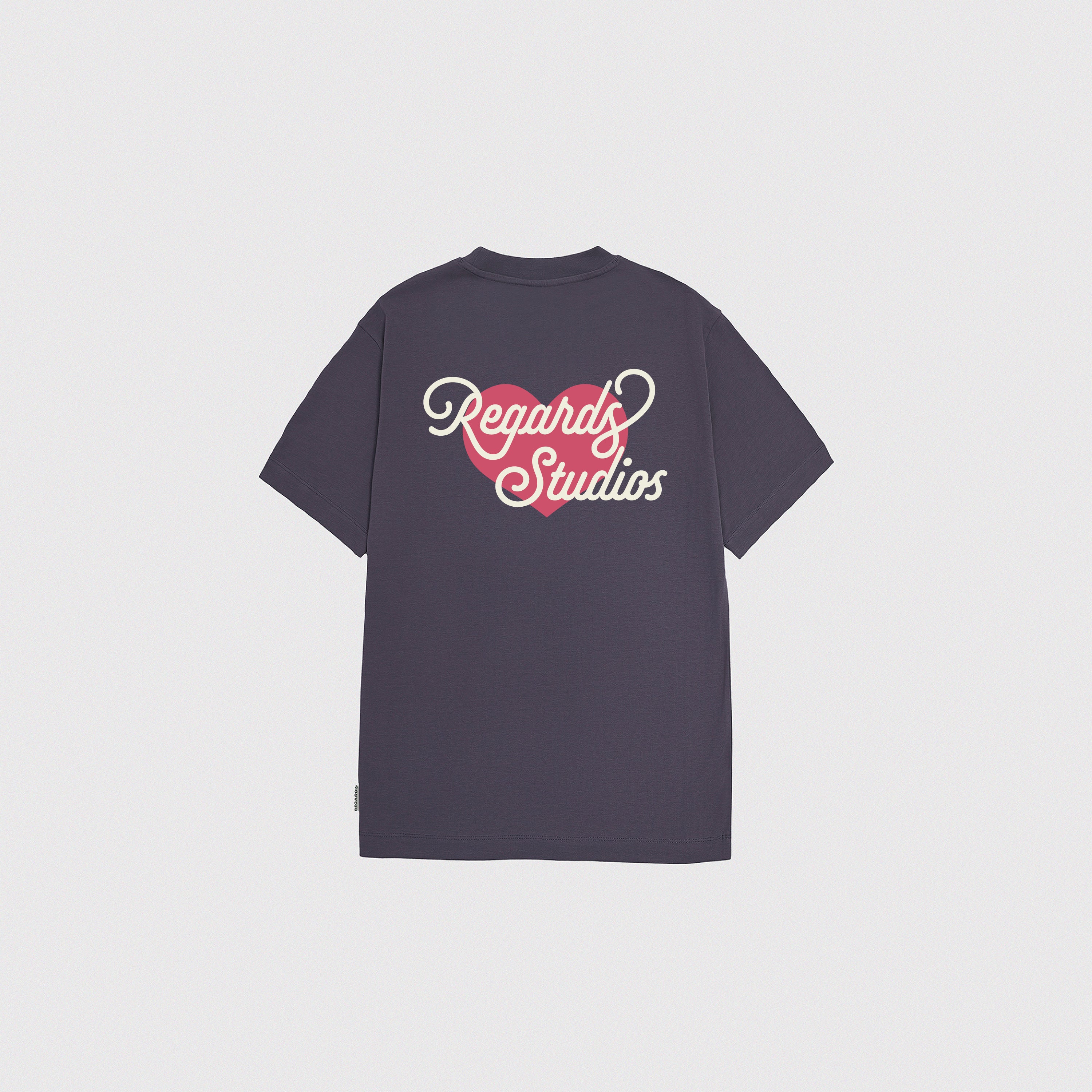 HEART ICON TEE I - PURPLE ASH