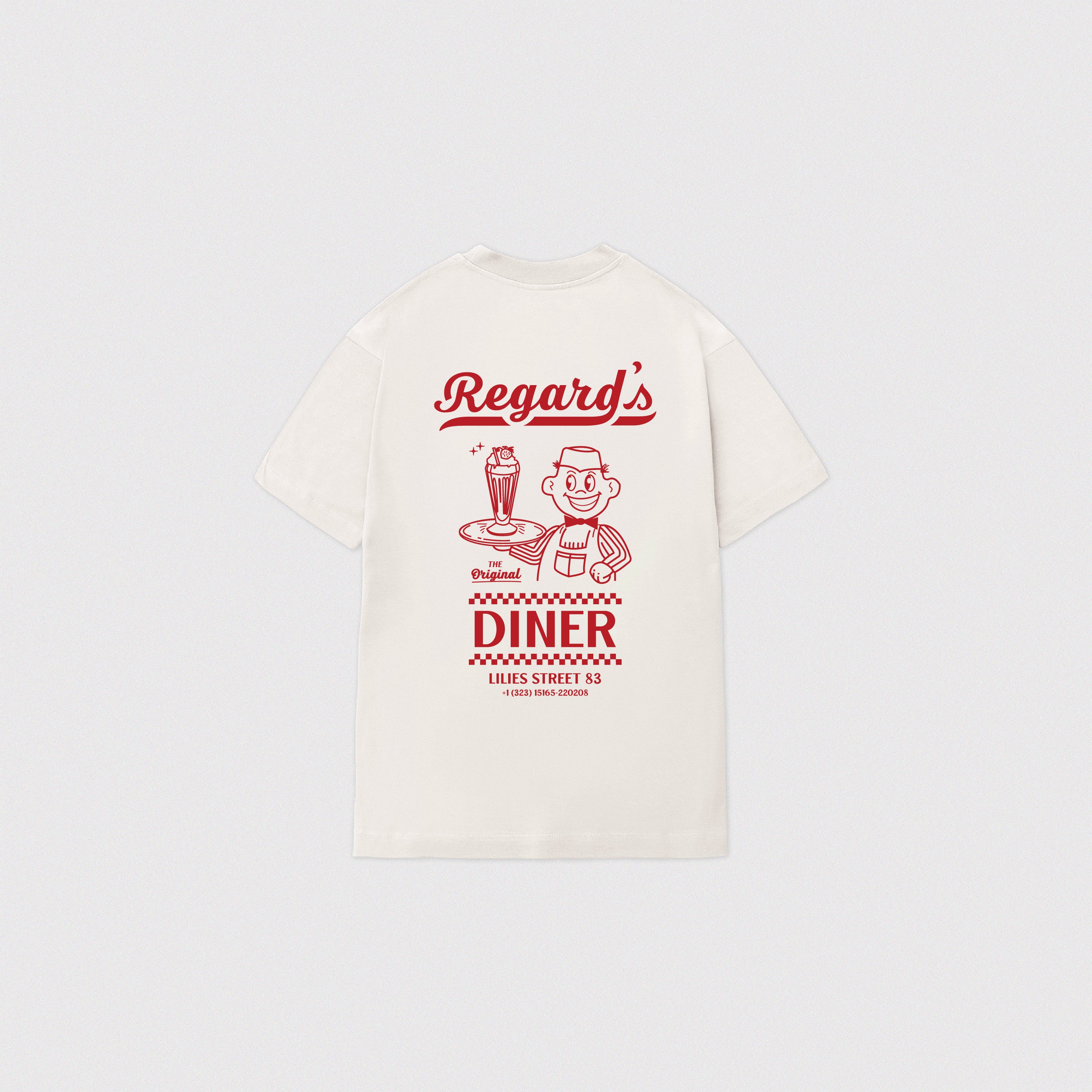 DINER BOY TEE - SNOW