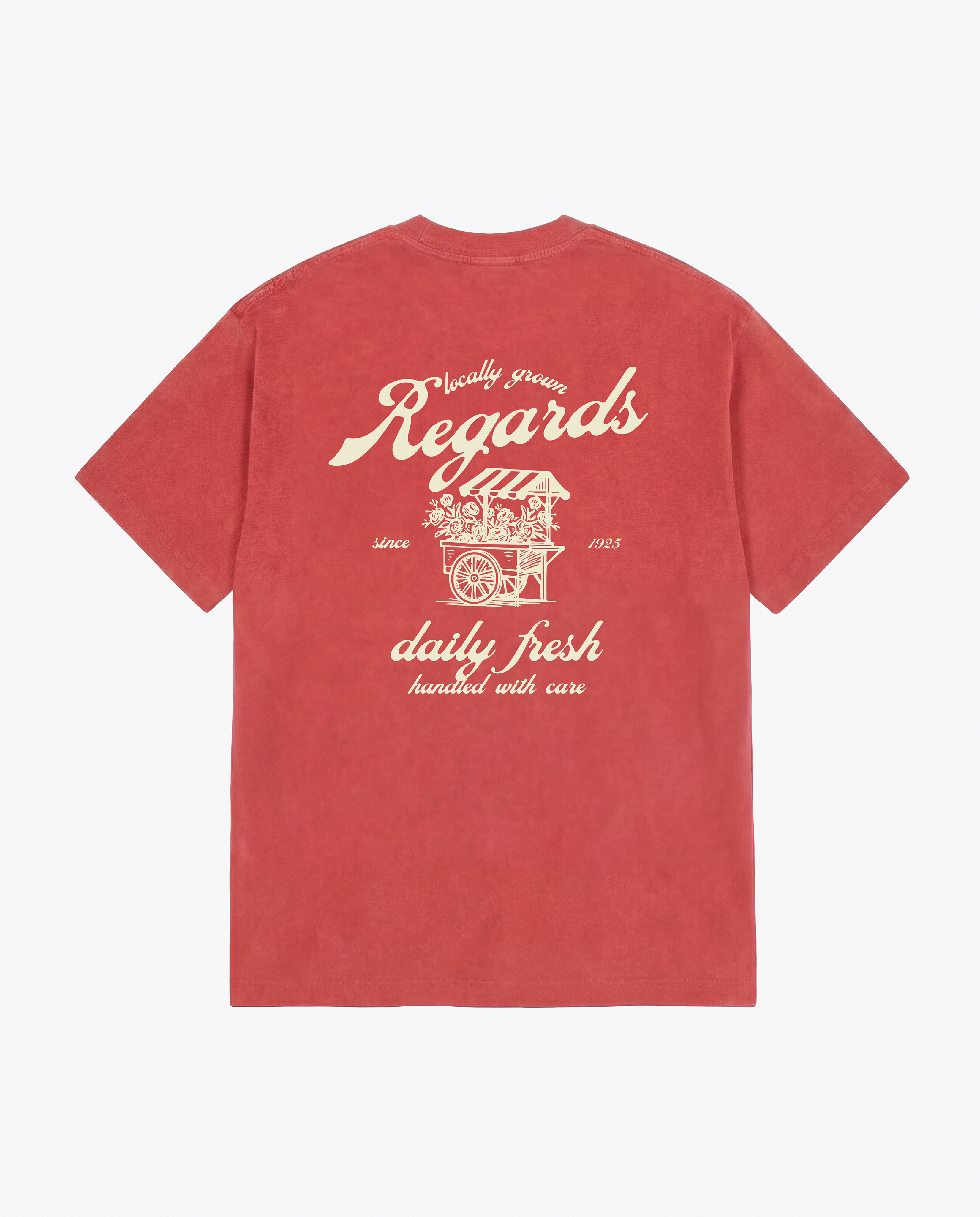SHOP TEE - Red Washed