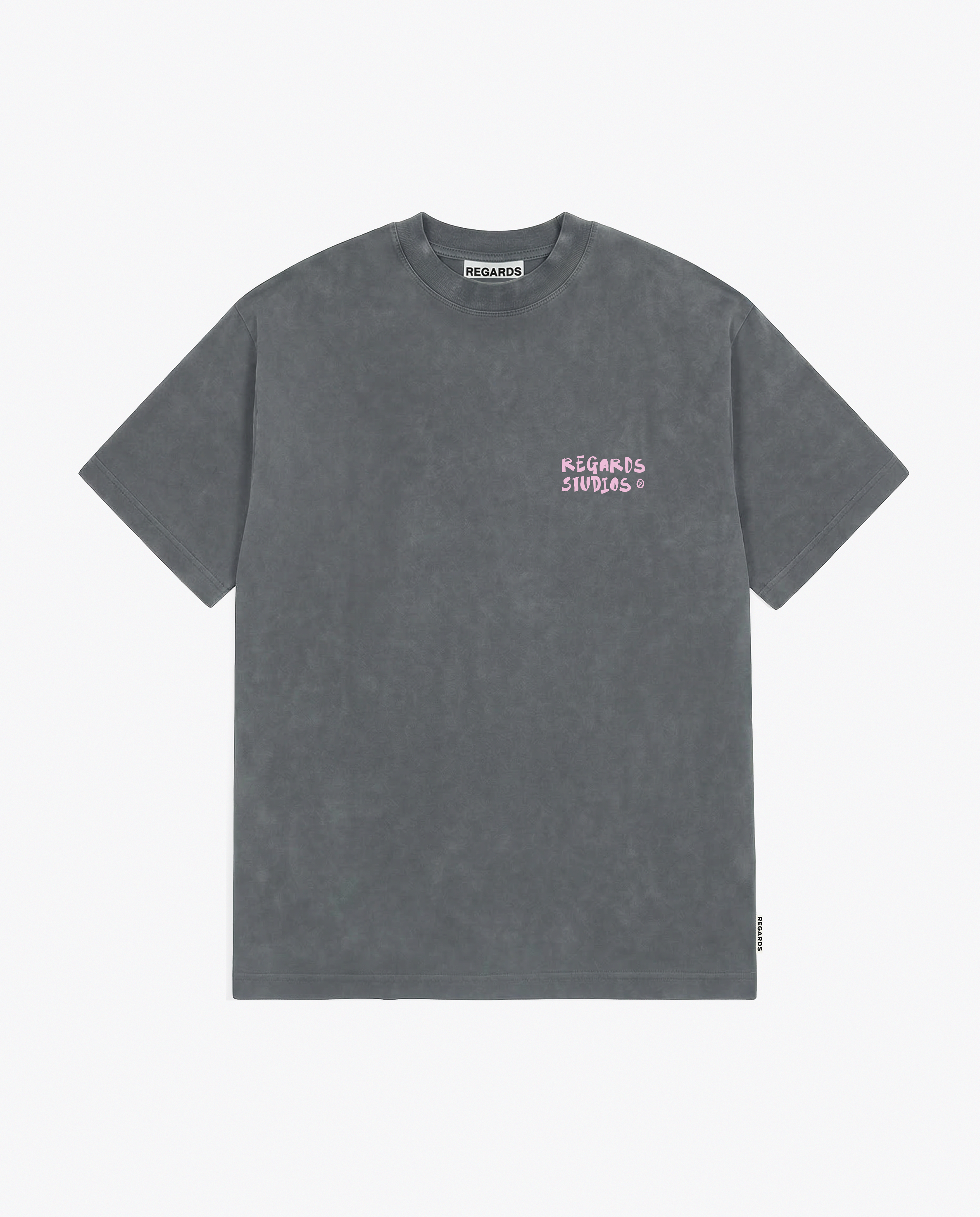 COFFEE BREAK TEE - GREY WASHED