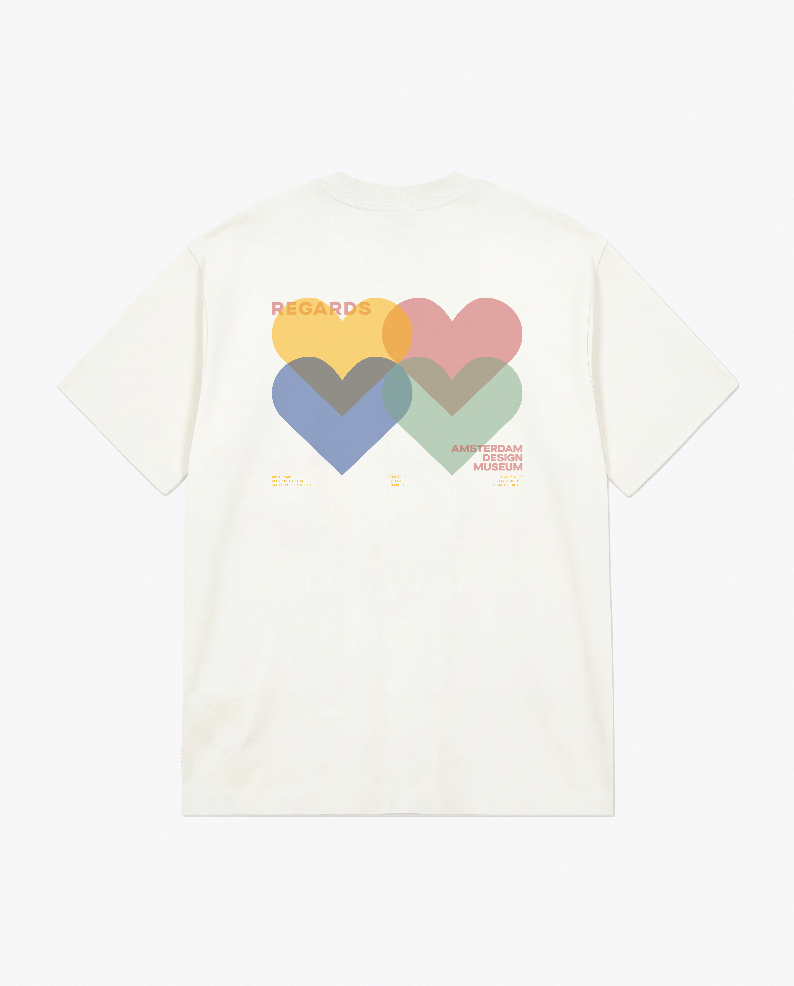 MUSEUM HEART TEE - SNOW