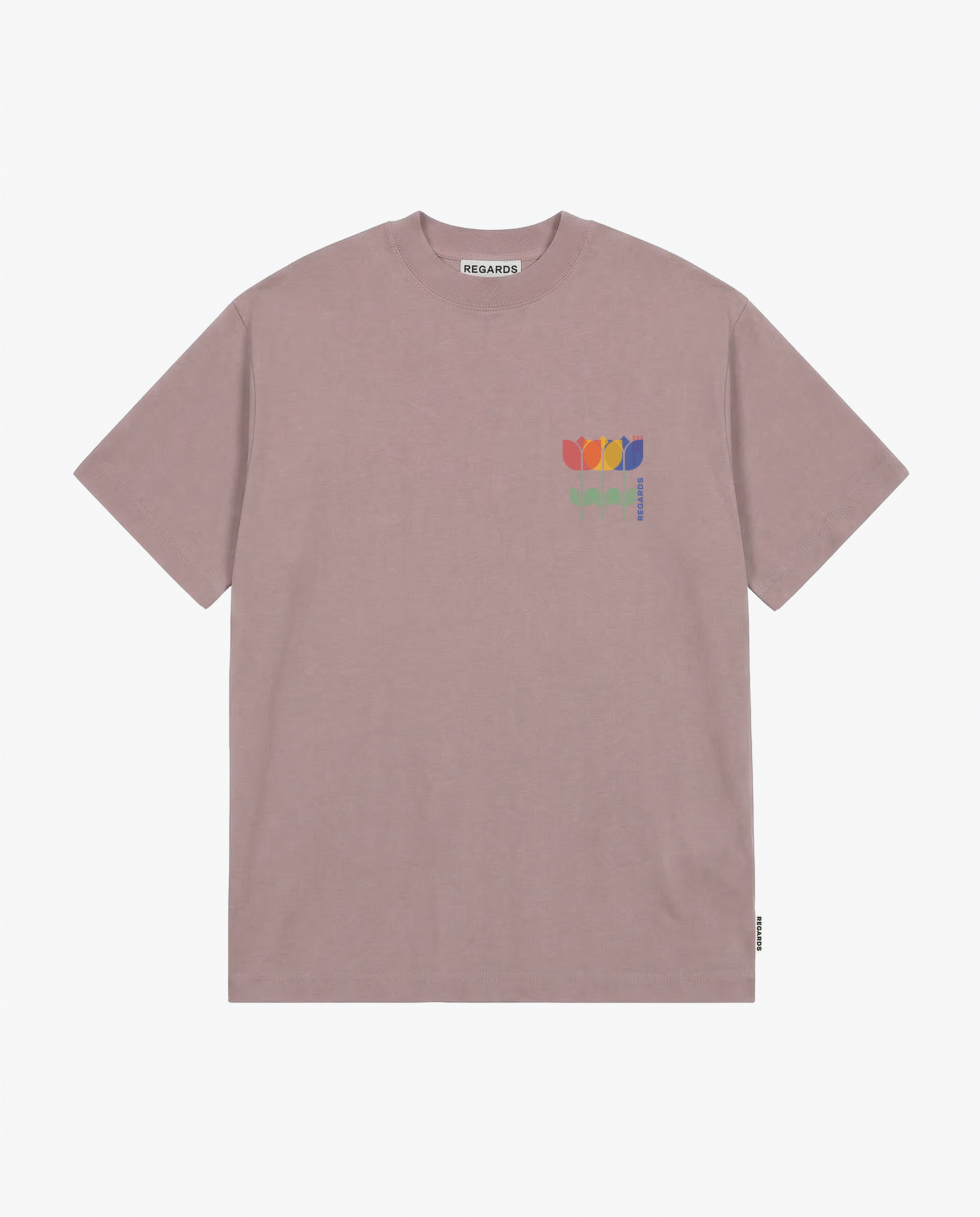 MUSEUM TULIP TEE - ROSE GREY