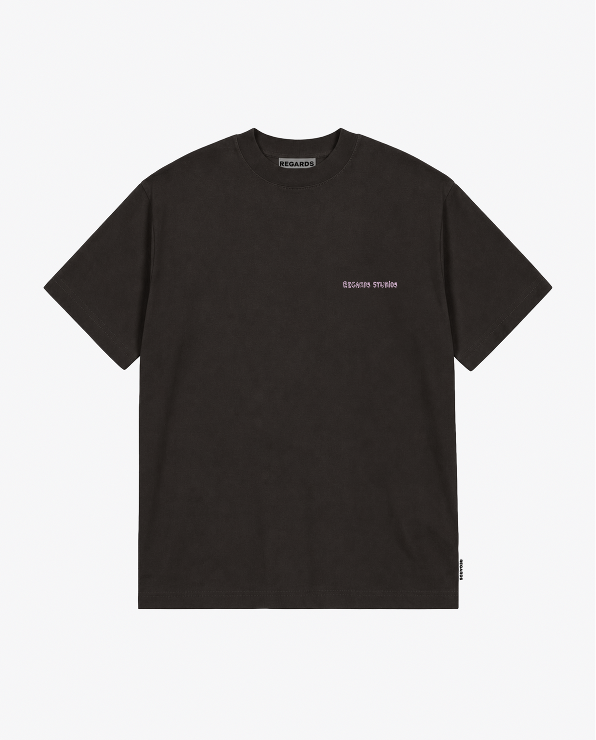 CHALK BOUQUET TEE - ESPRESSO WASHED