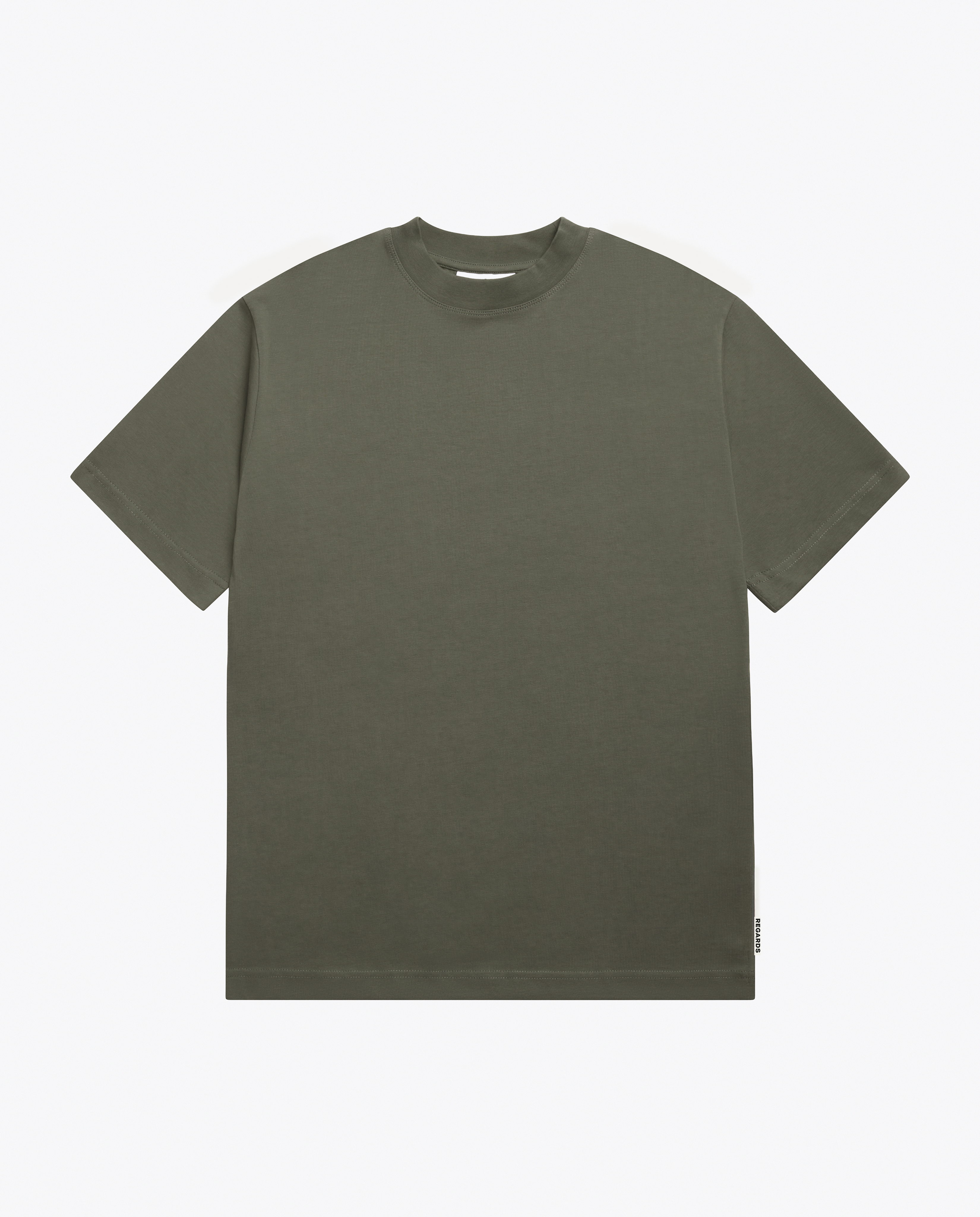 RELAXED TEE BLANK - ASH OLIVE