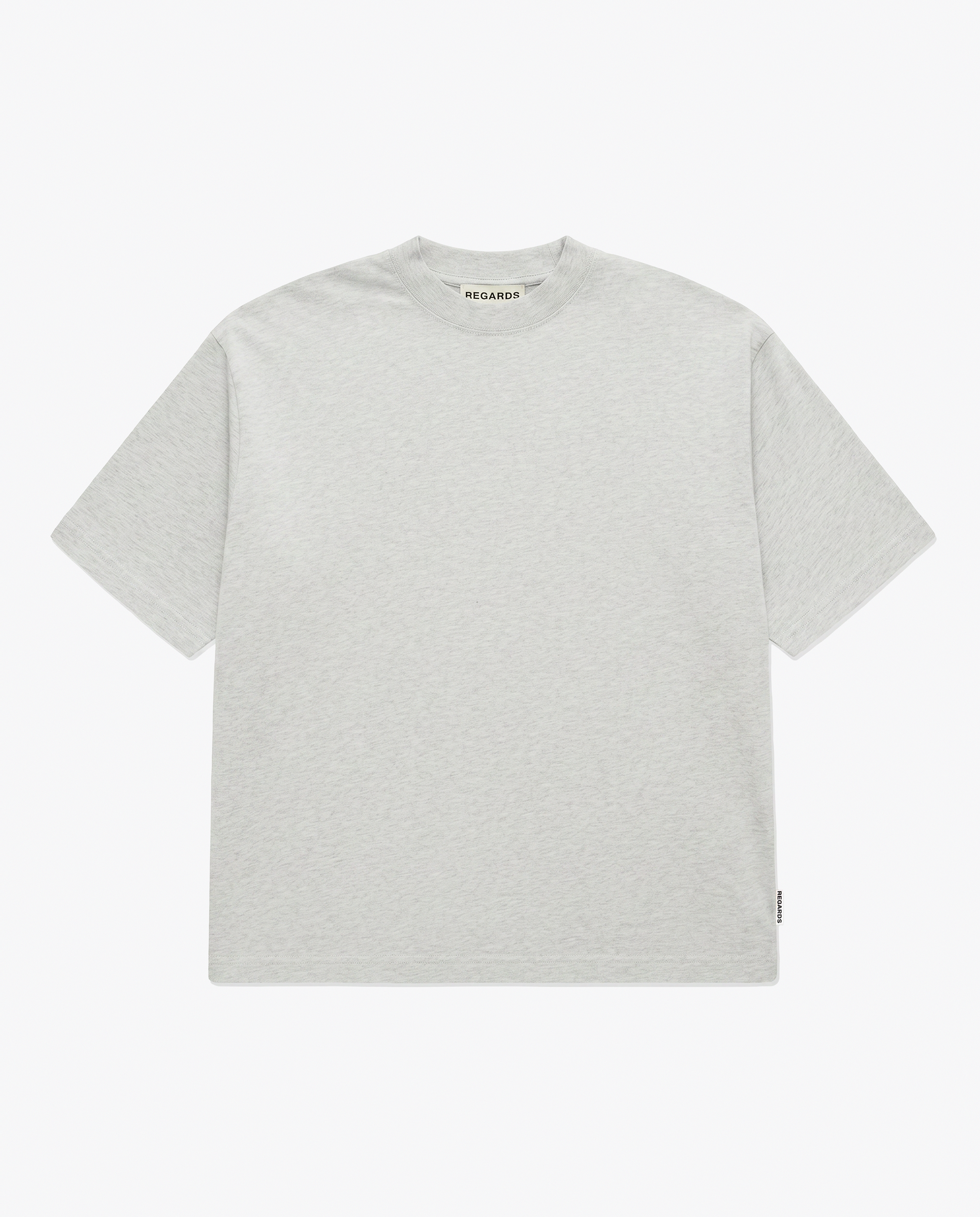 COZY OVERSIZE TEE - LIGHT GREY MELANGE