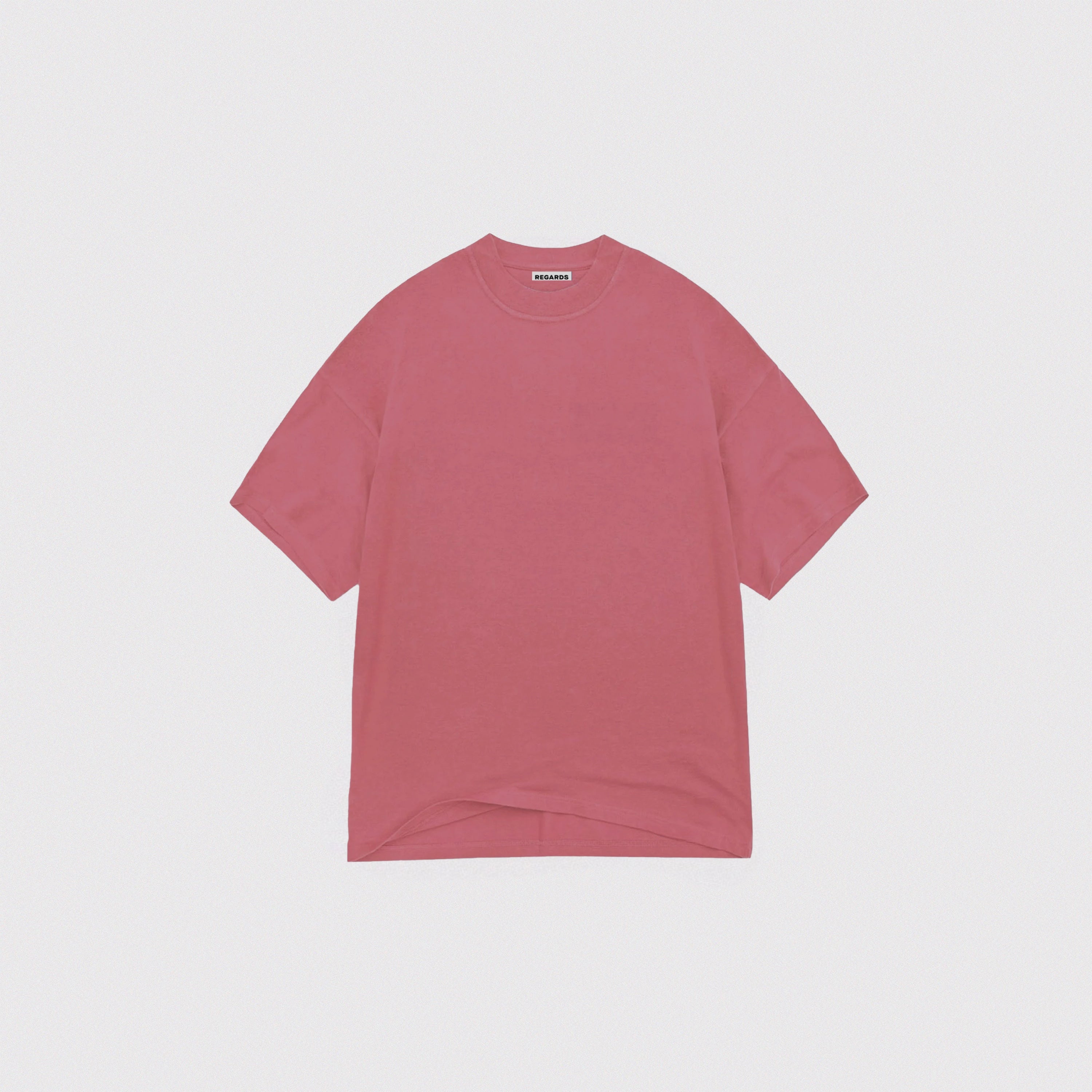 HEAVY OVERSIZE TEE - FADED PINK