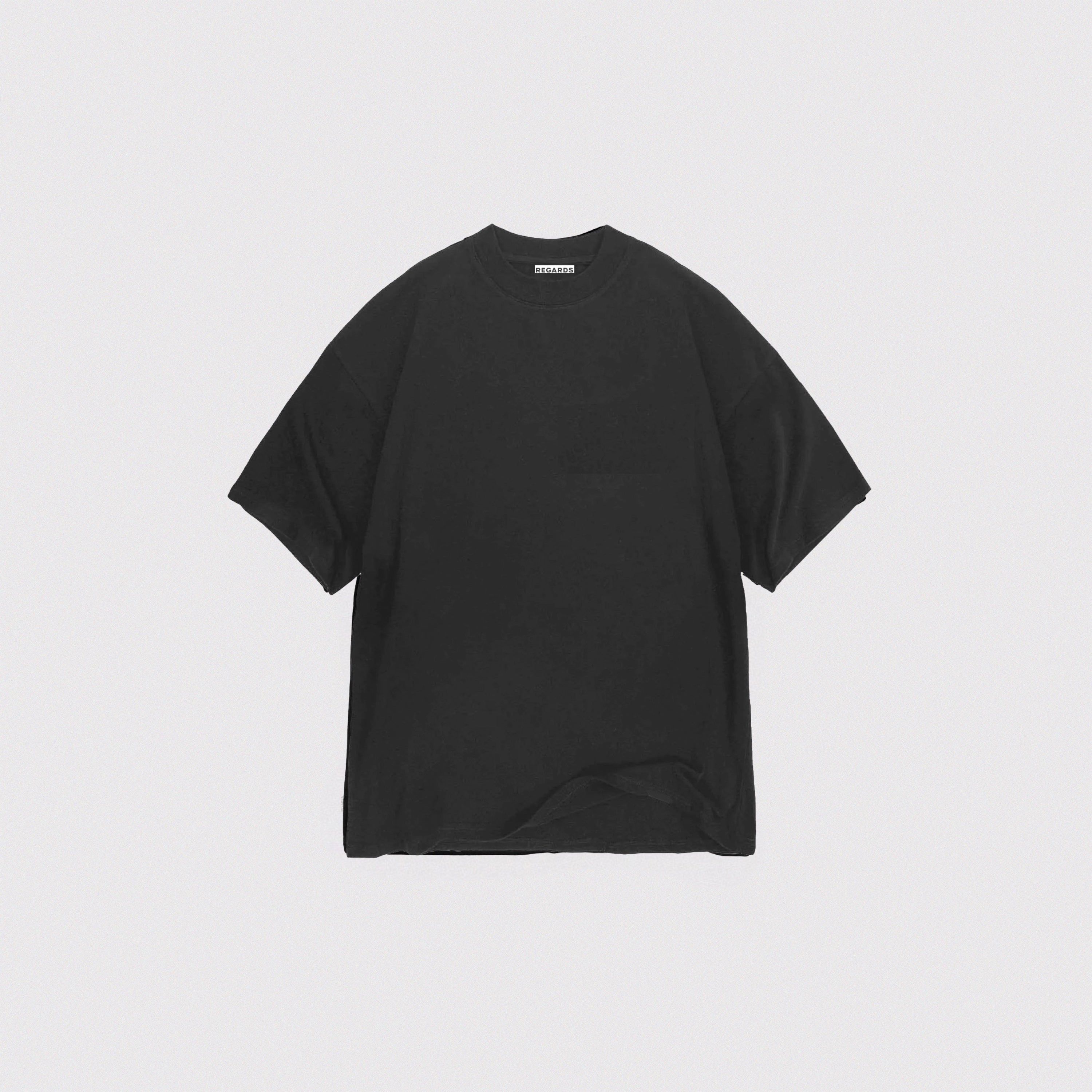 HEAVY OVERSIZE TEE - BLACK WASHED