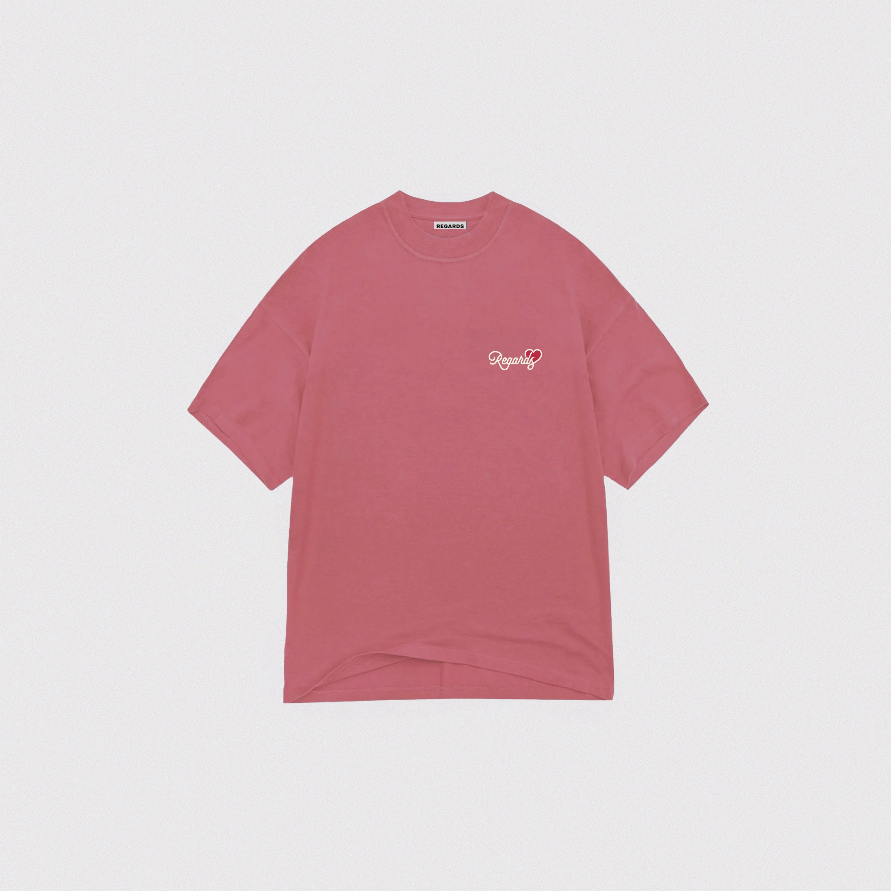 HEART ICON TEE I - FADED PINK