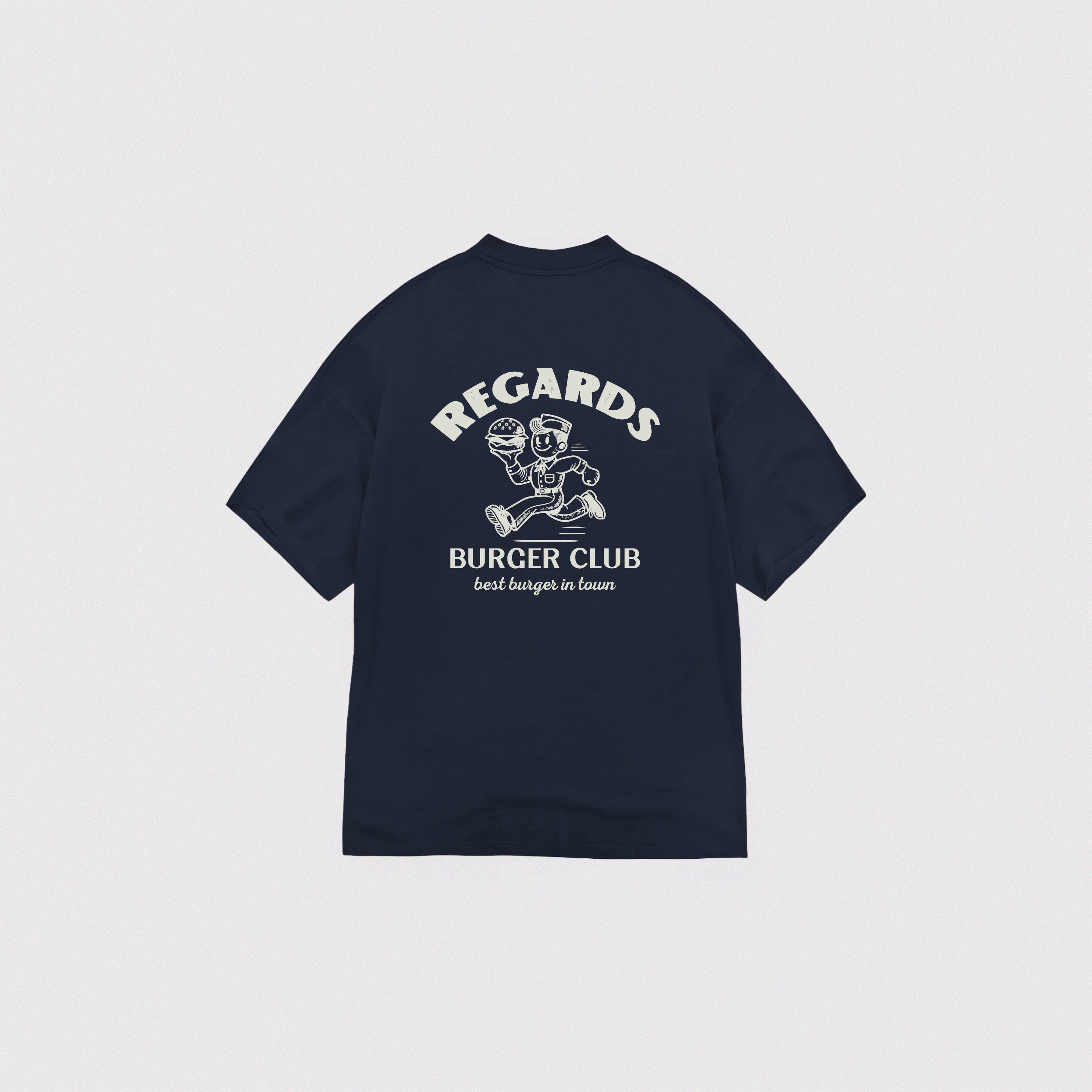 BURGER CLUB TEE - NAVY