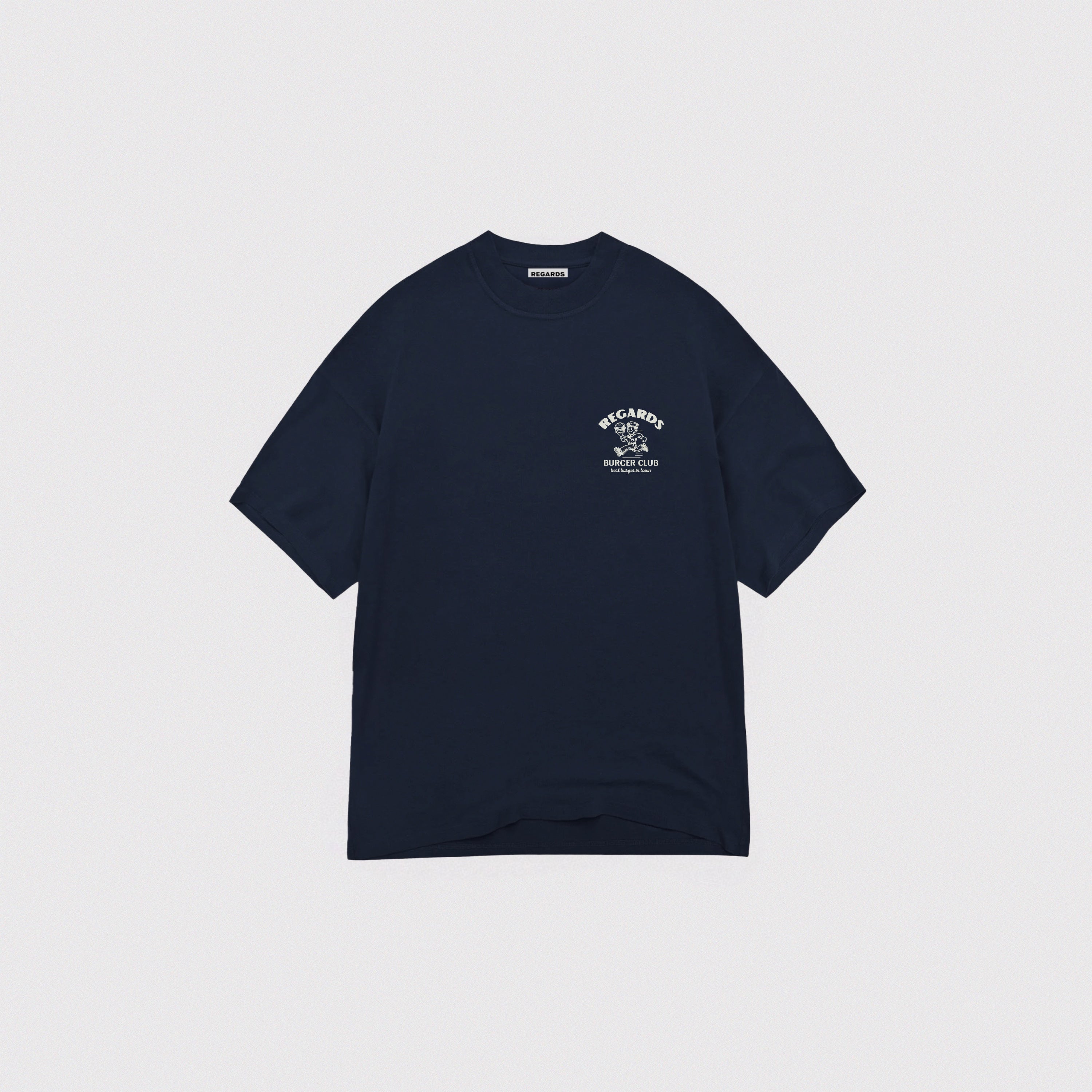BURGER CLUB TEE - NAVY