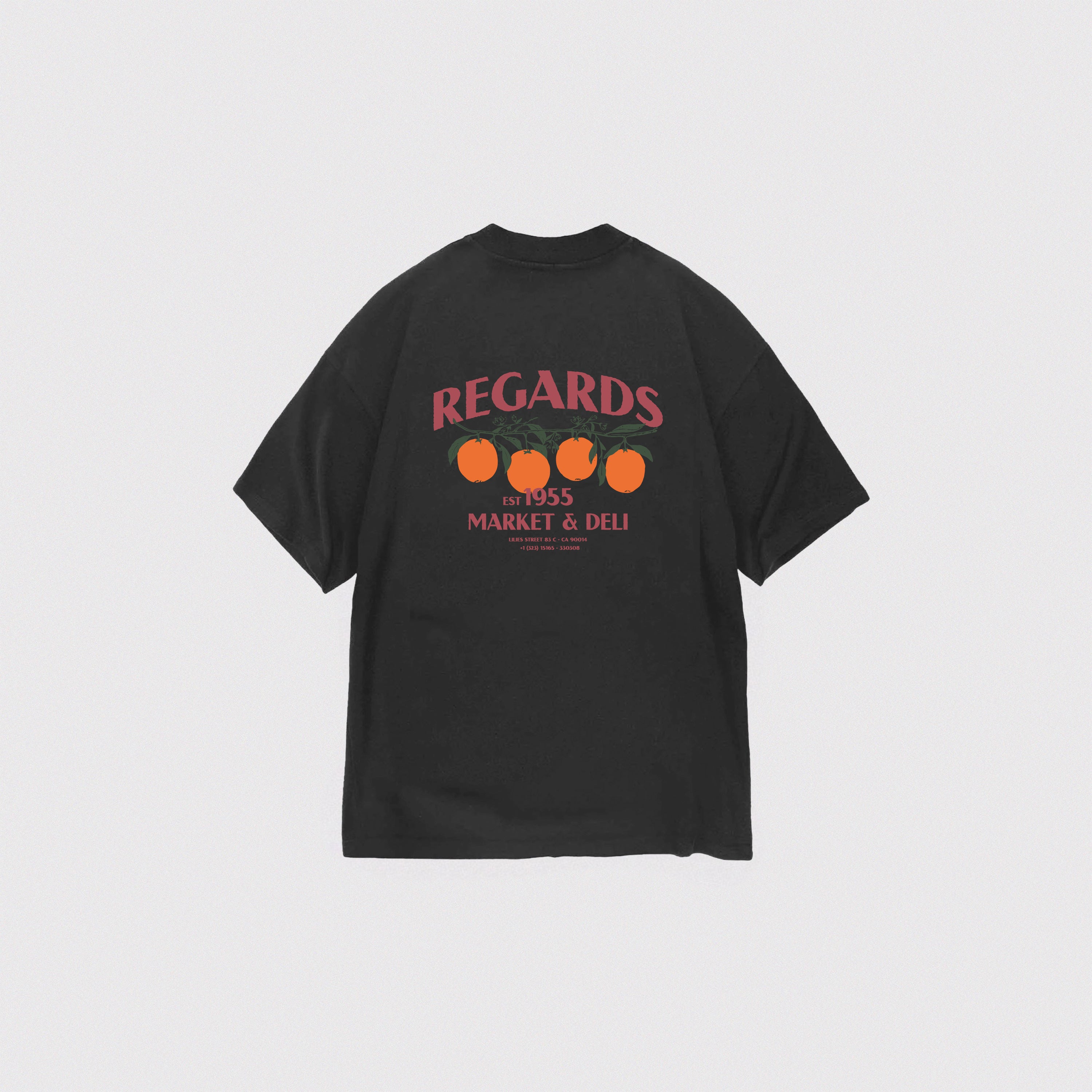 DELI TEE - BLACK WASHED