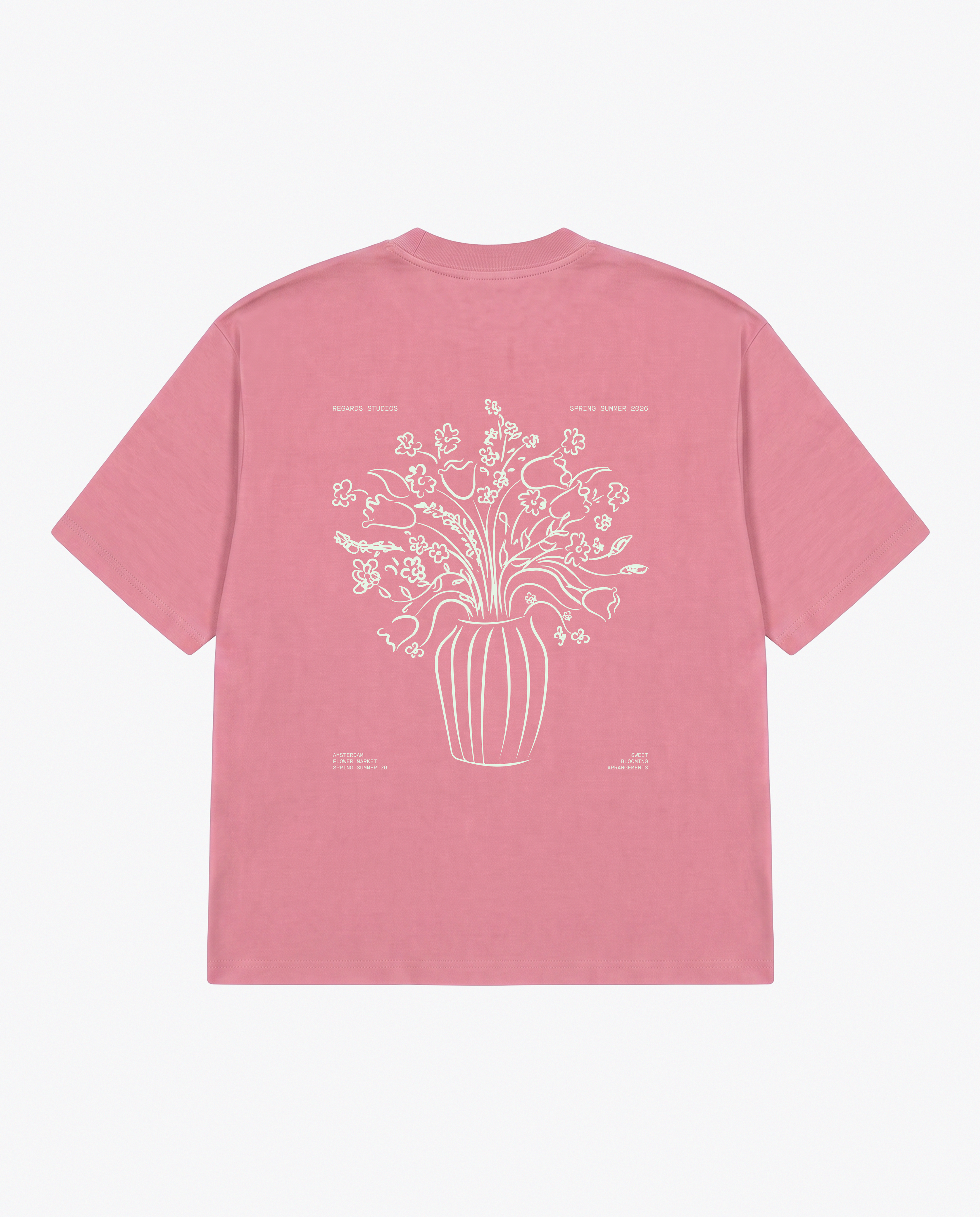 BOUQUET TEE TEE - FADED PINK