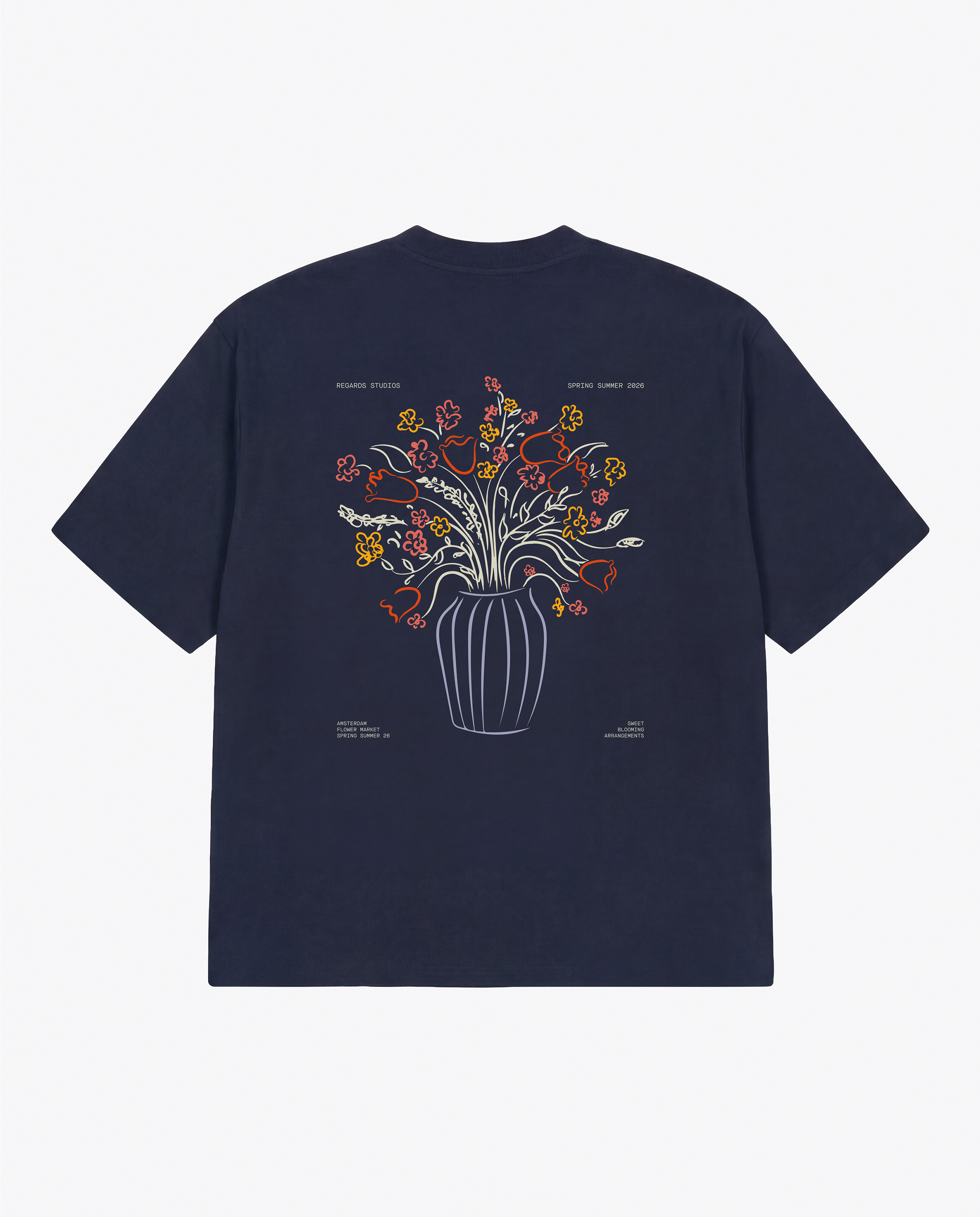 BOUQUET TEE TEE - NAVY