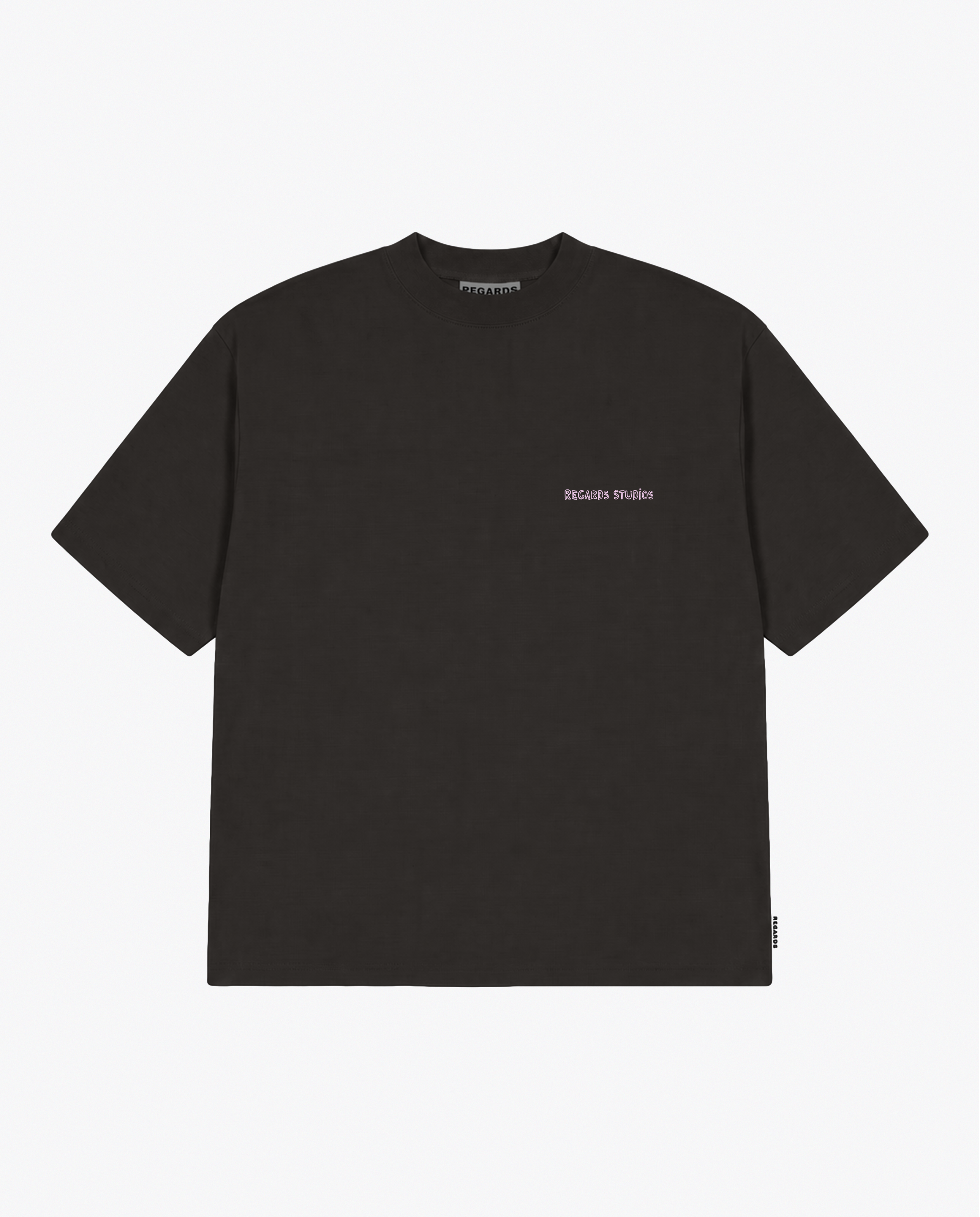 CHALK BOUQUET TEE - ESPRESSO WASHED