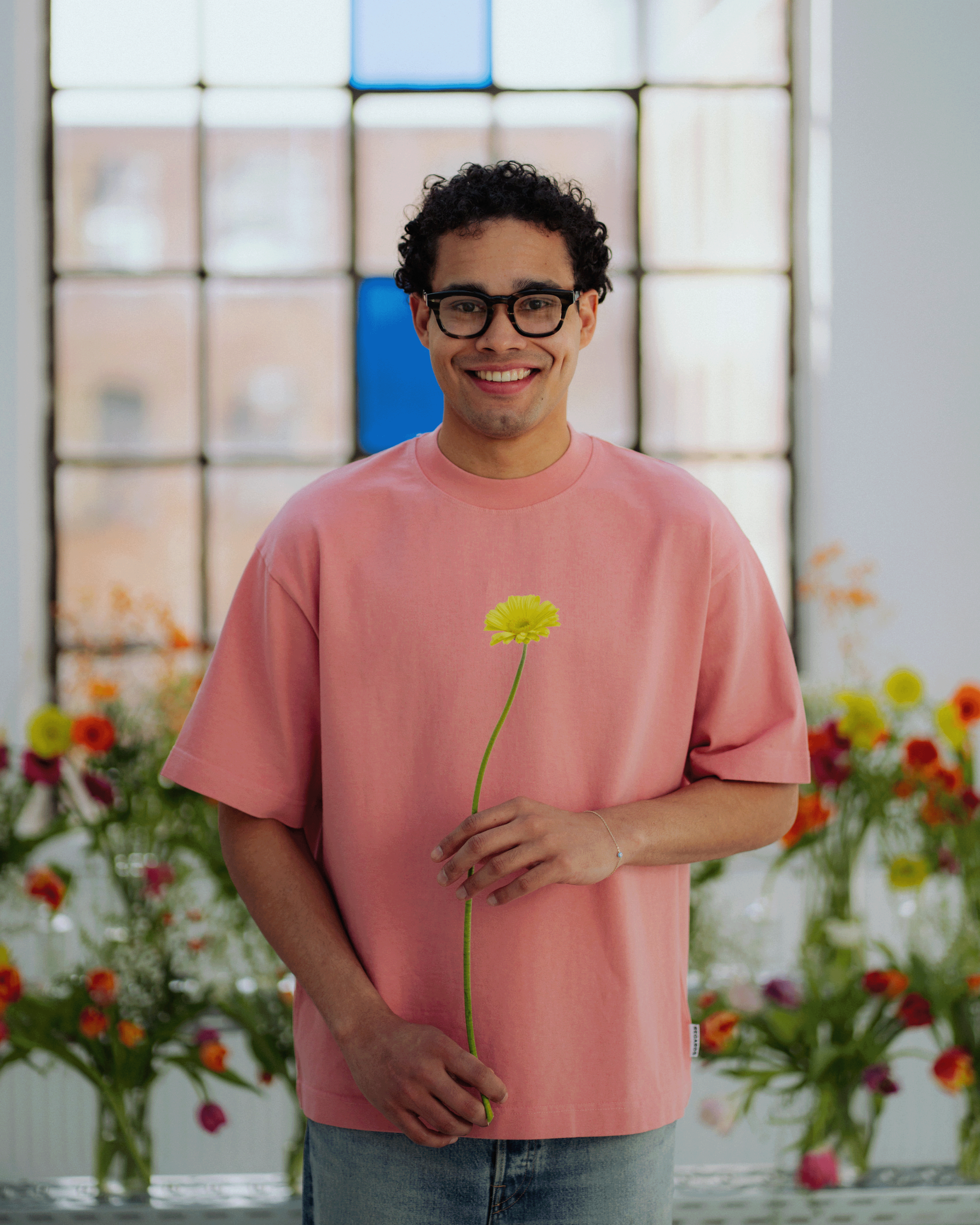 HEAVY OVERSIZE TEE - FADED PINK