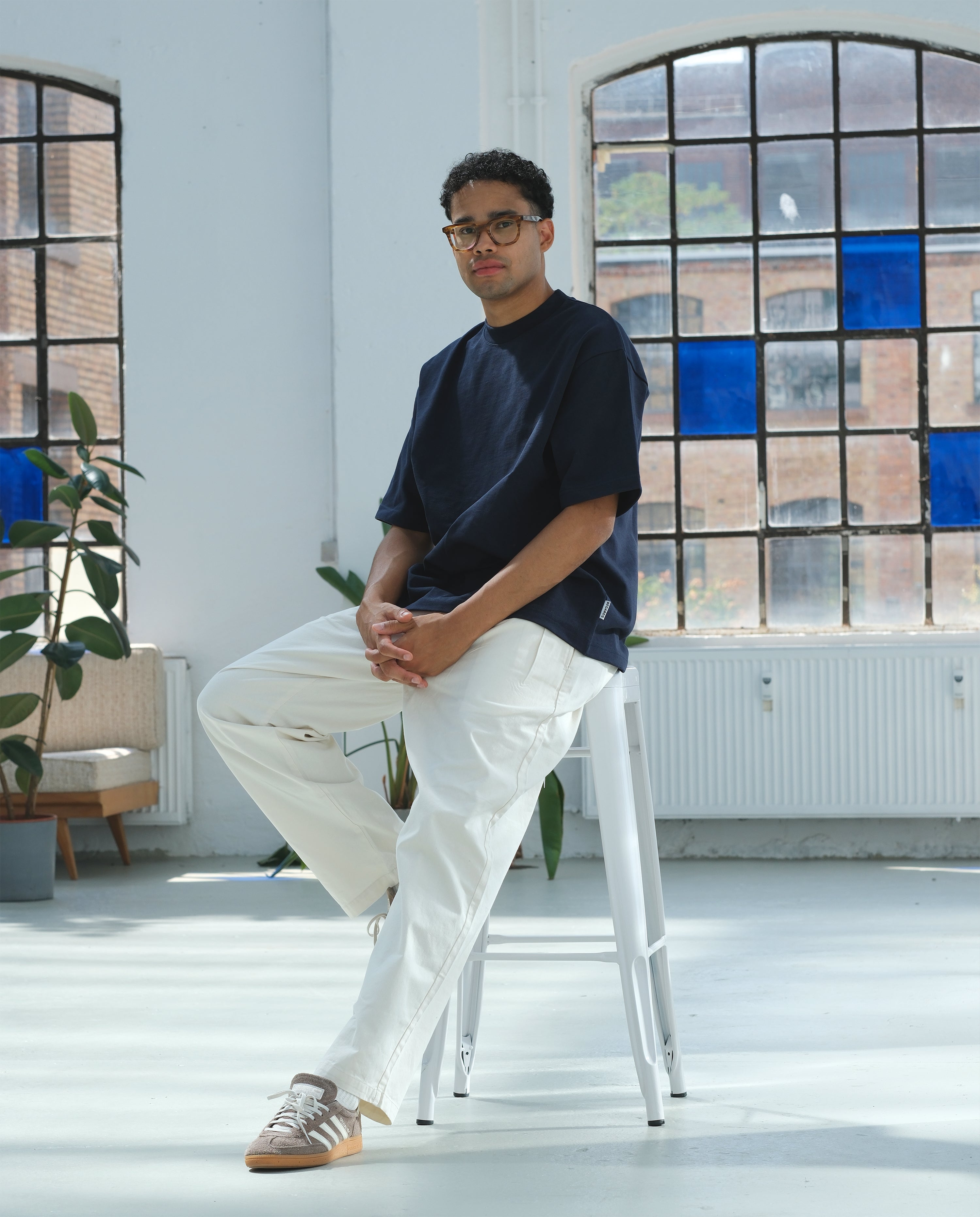 HEAVY OVERSIZE TEE - NAVY