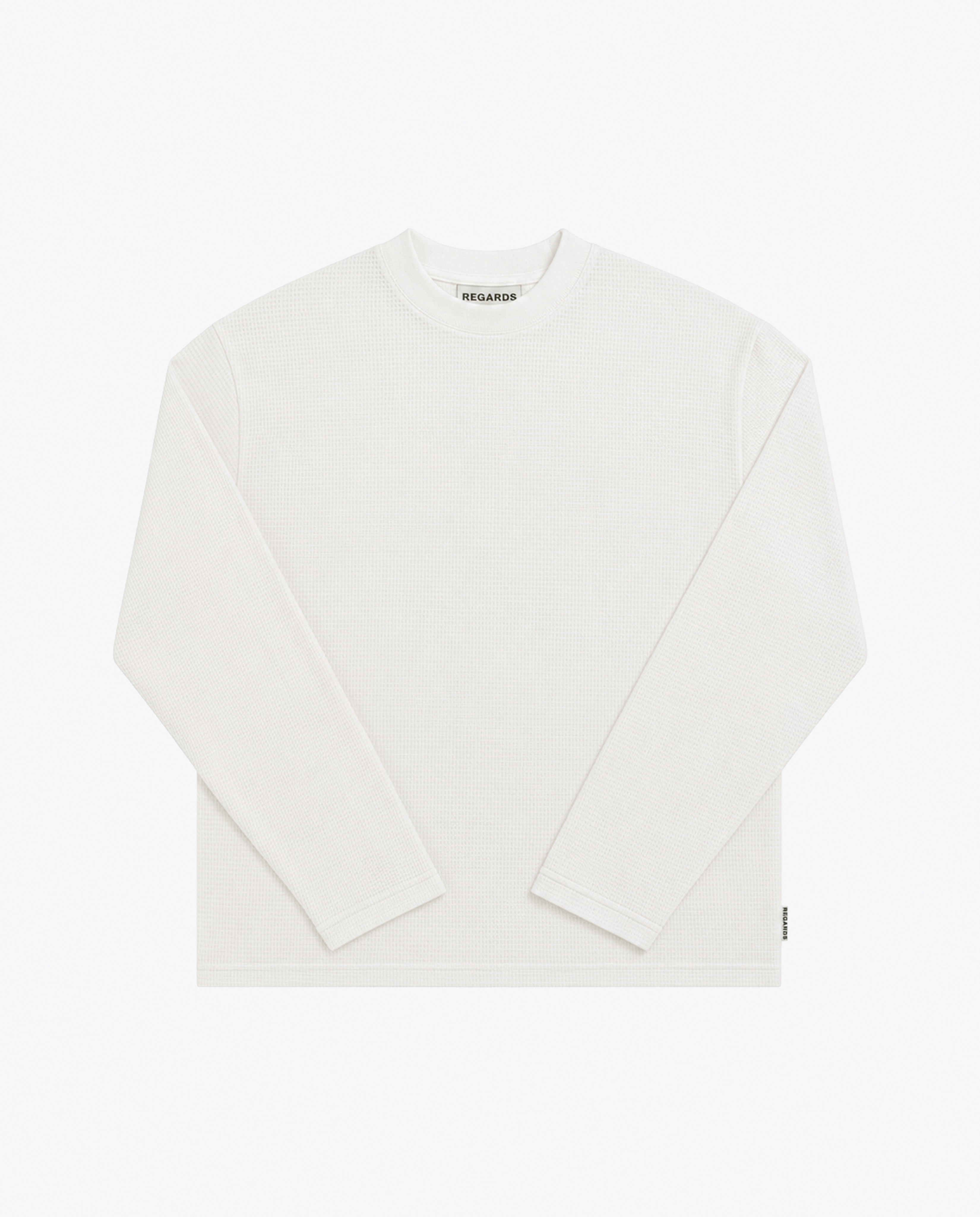 WAFFLE OVERSIZE LONGSLEEVE - SNOW