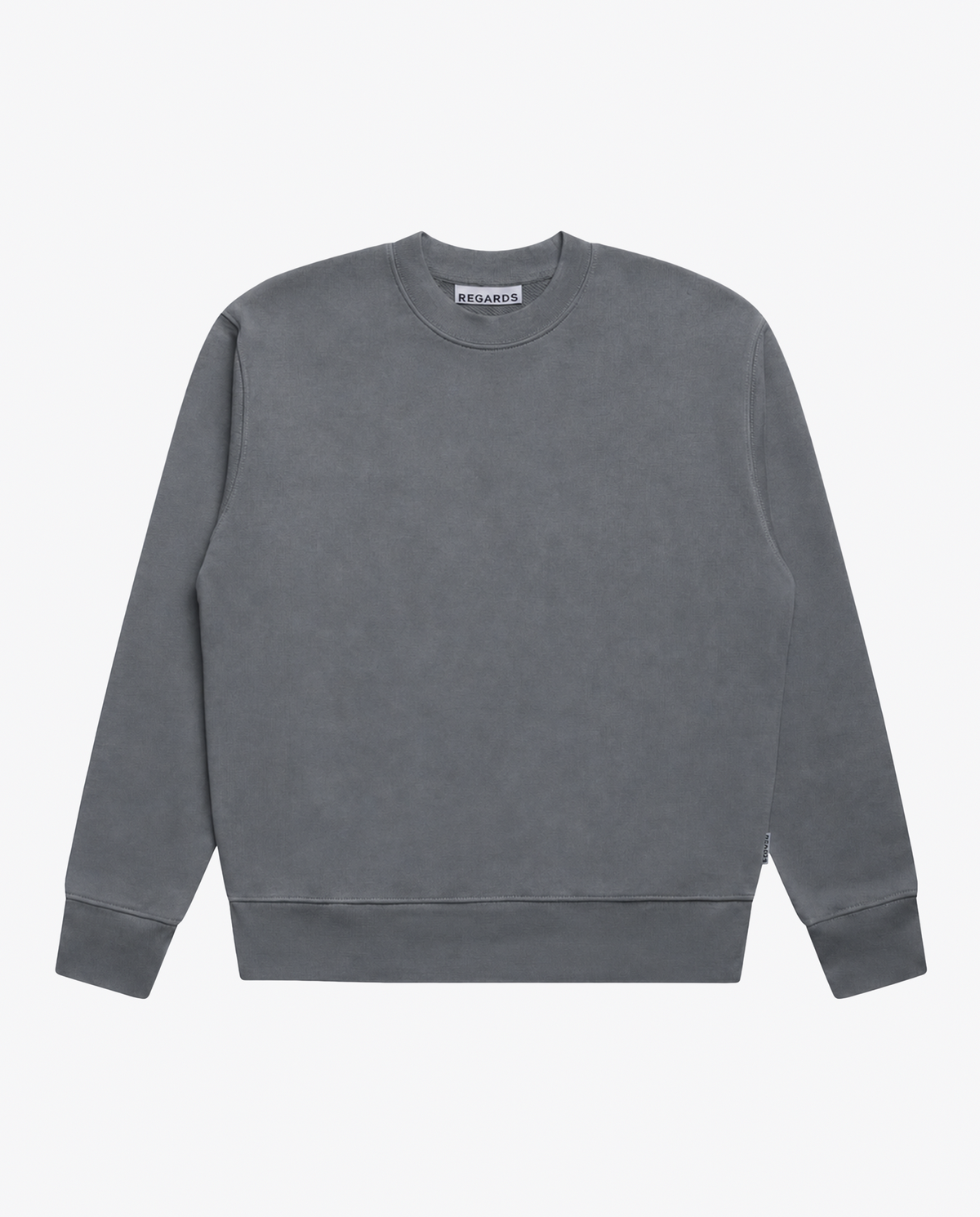 RELAXED LOOPBACK CREW - GREY WAHED