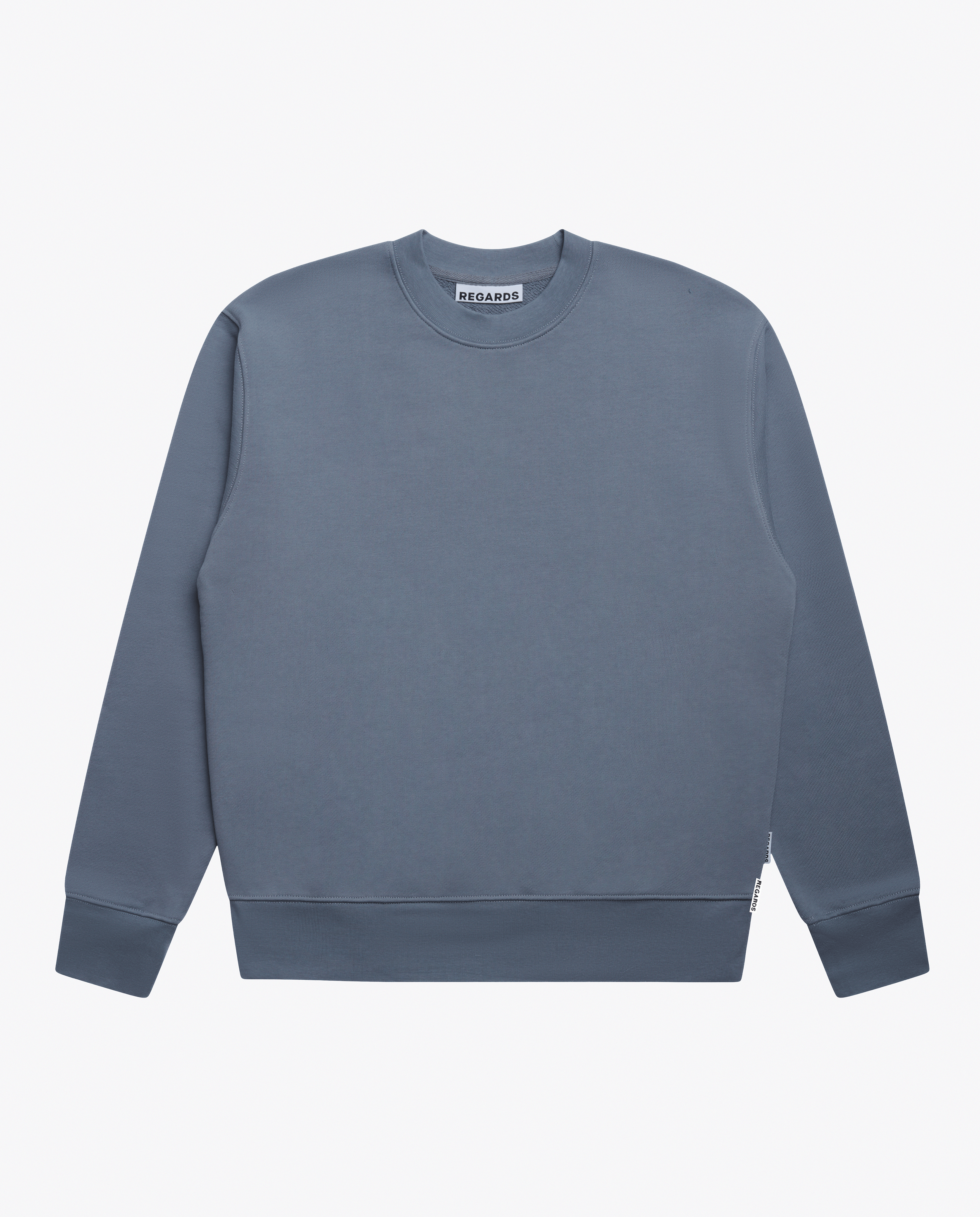 RELAXED LOOPBACK CREWNECK - SOFT STEEL