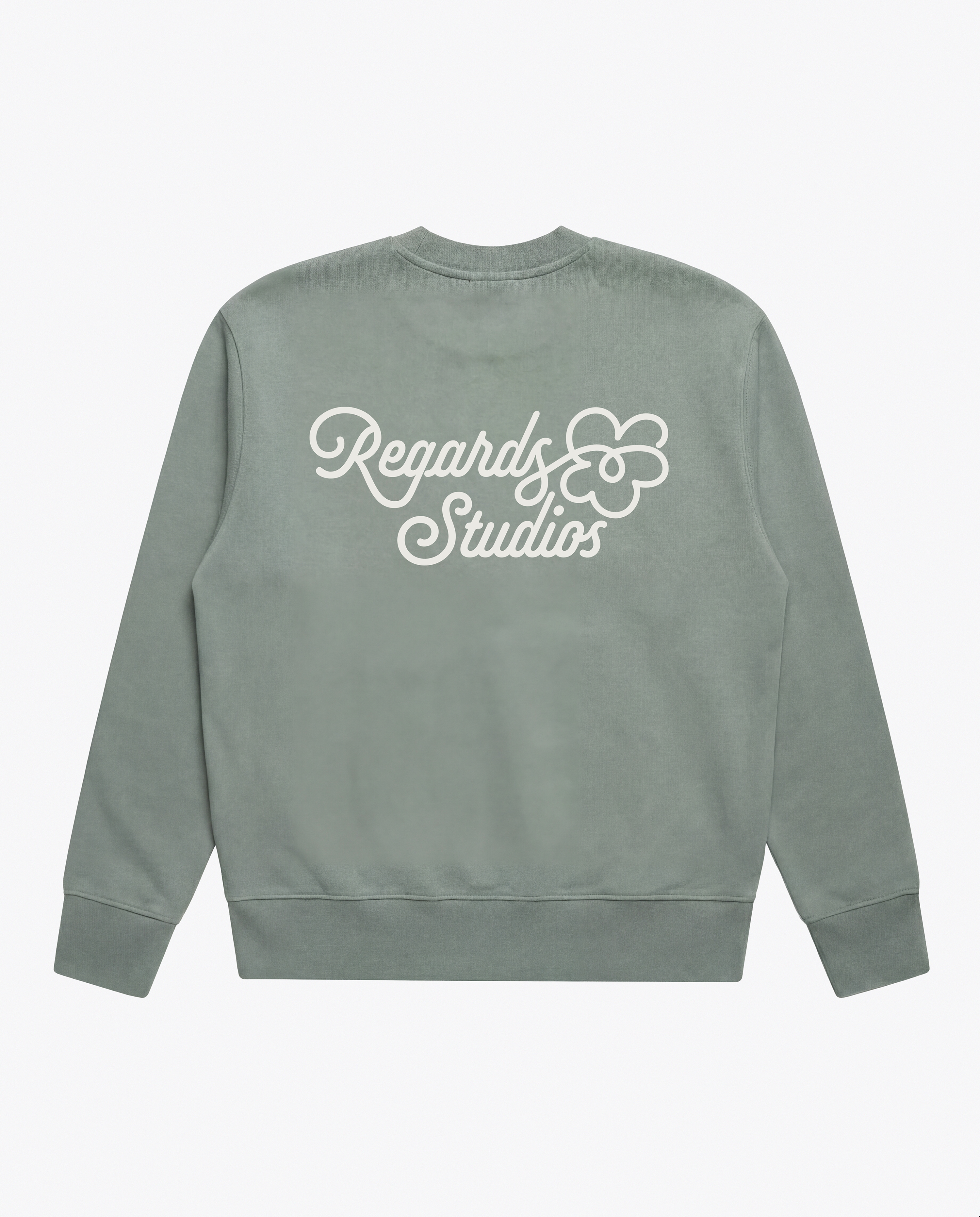 FLOWER ICON CREWNECK - FROSTED MOSS