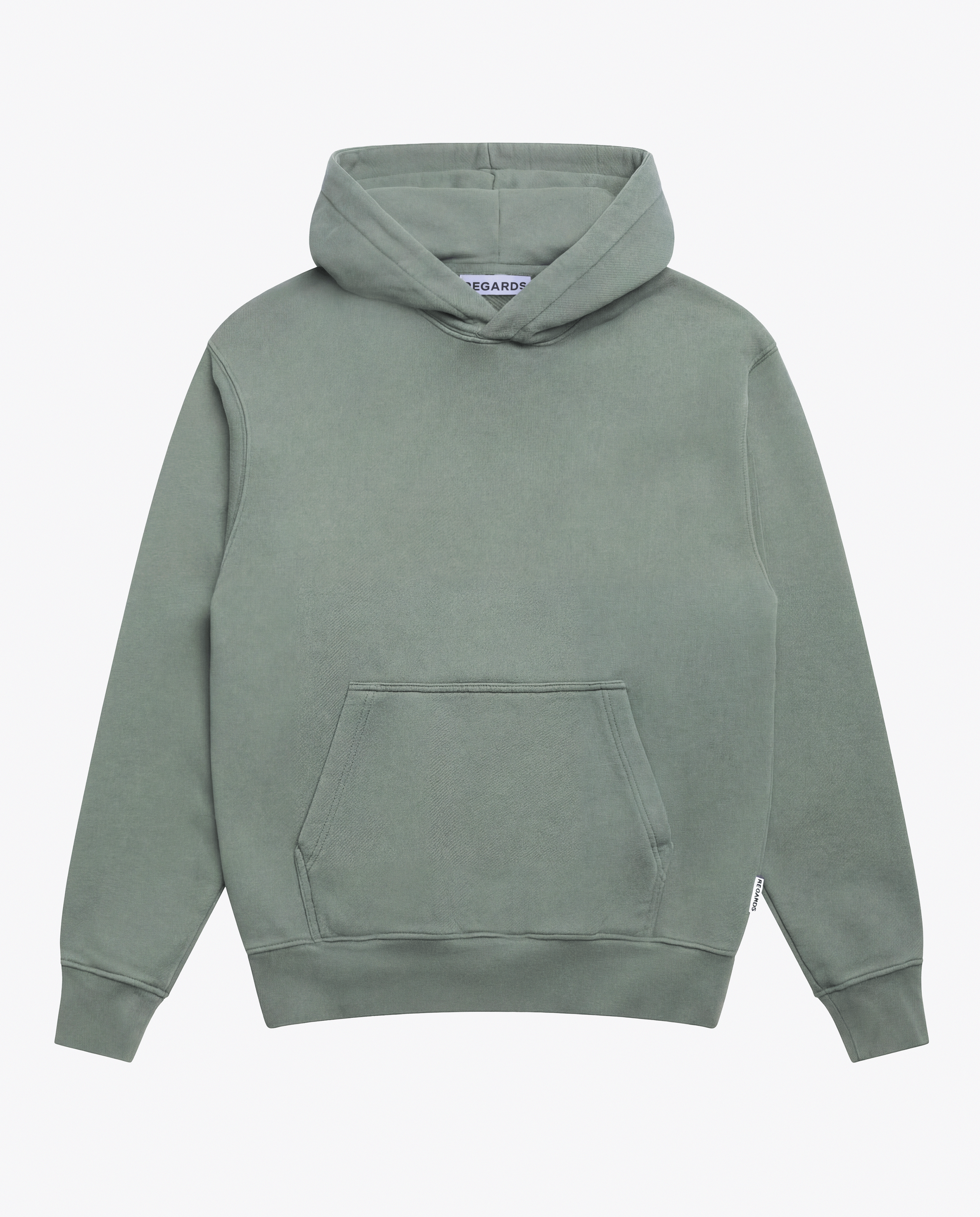 RELAXED LOOPBACK HOODIE - FROSTED MOSS