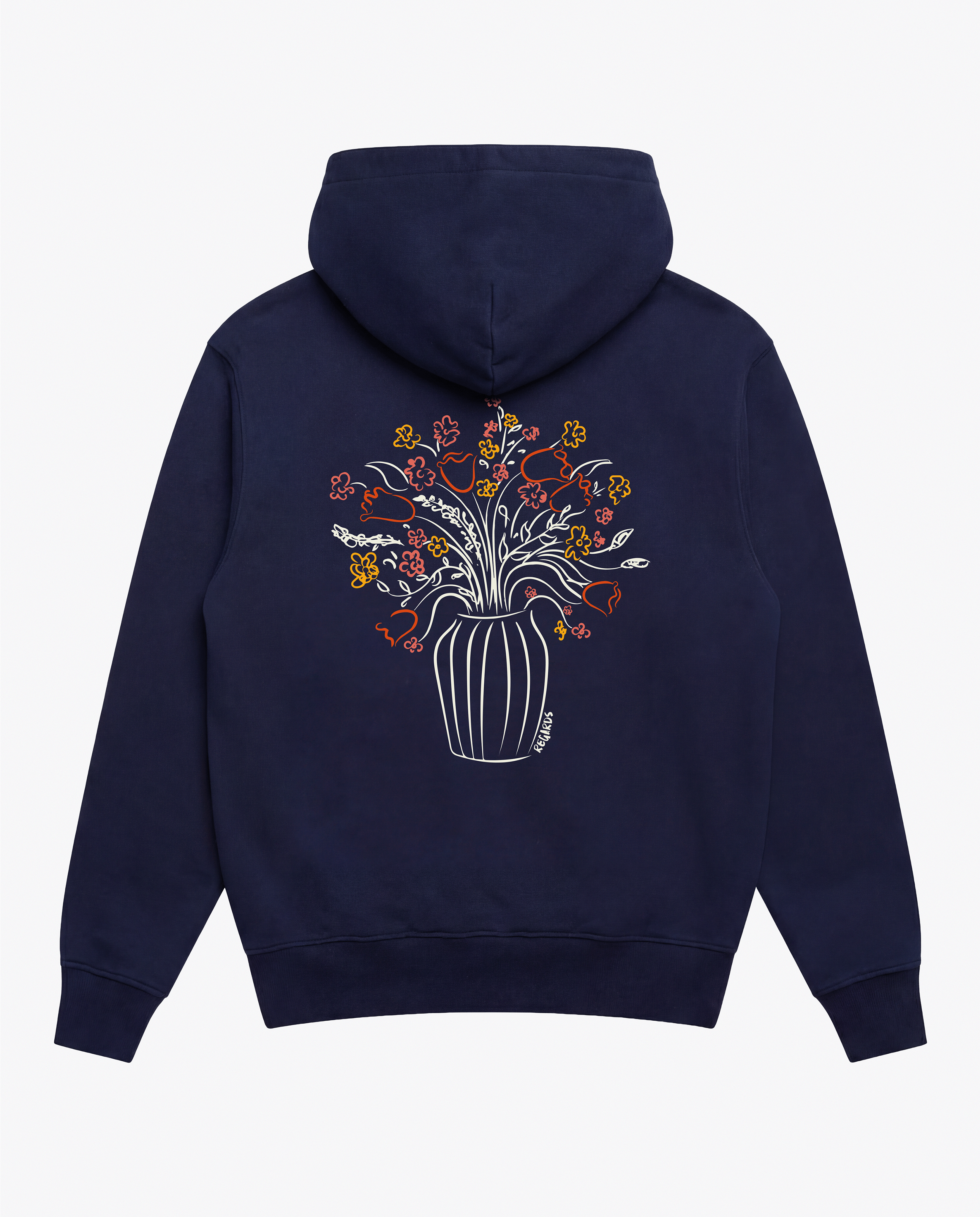 BOUQUET HOODIE - NAVY