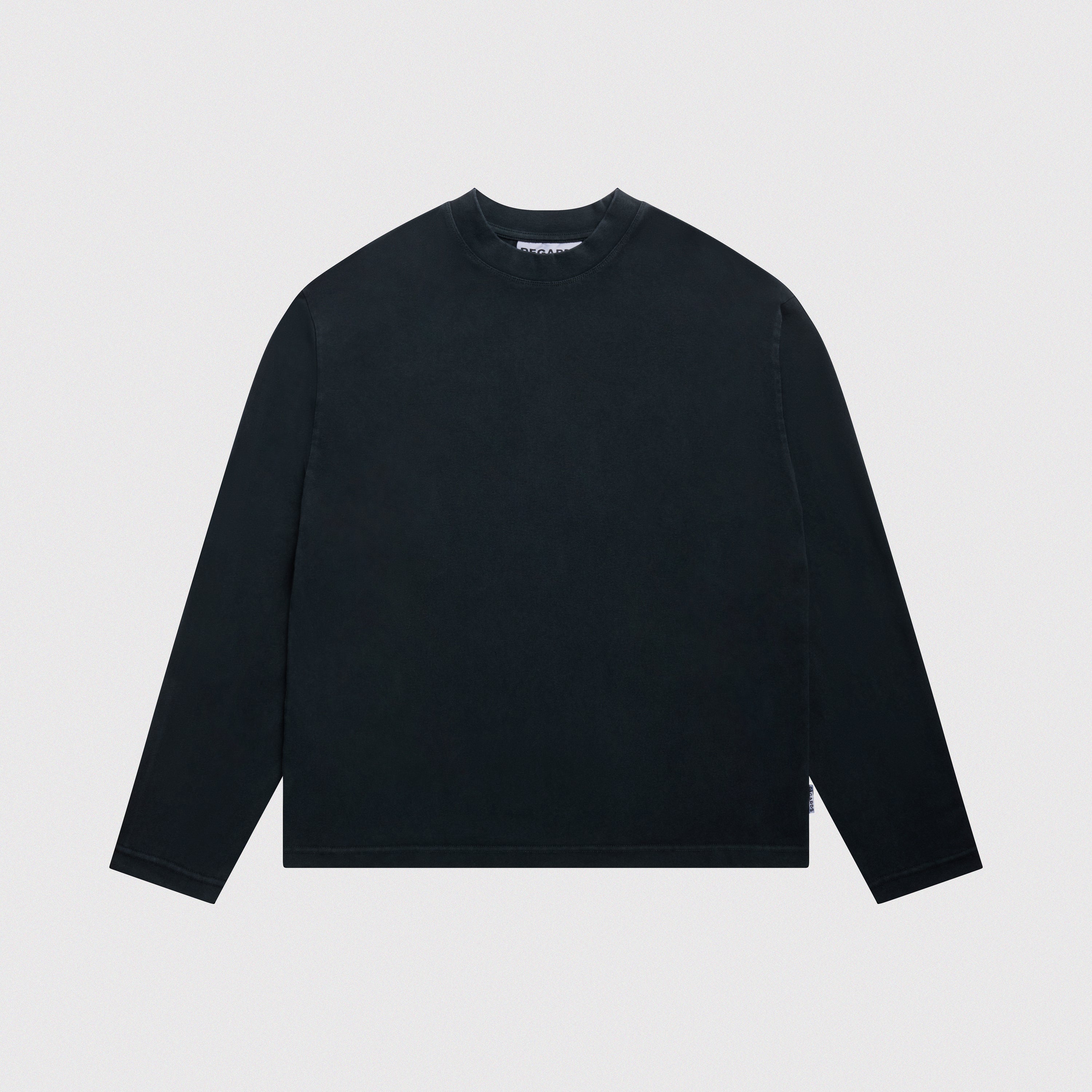 HEAVY OVERSIZE LONGSLEEVE - BLACK WASHED